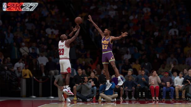 An official screenshot of Michael Jordan Chicago Bulls Era 1 from NBA 2K27