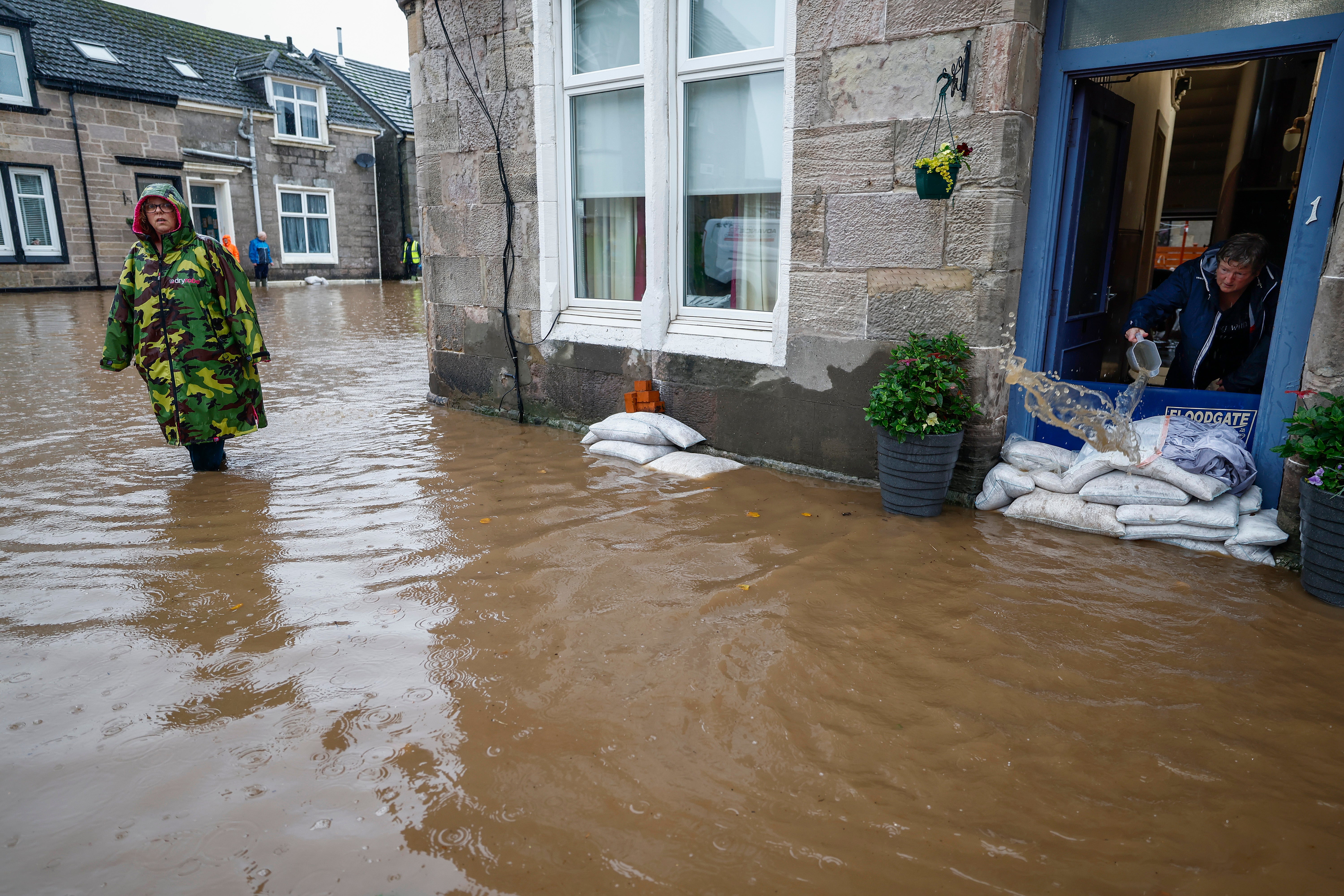 Flooding in Dumbarton, October 2023