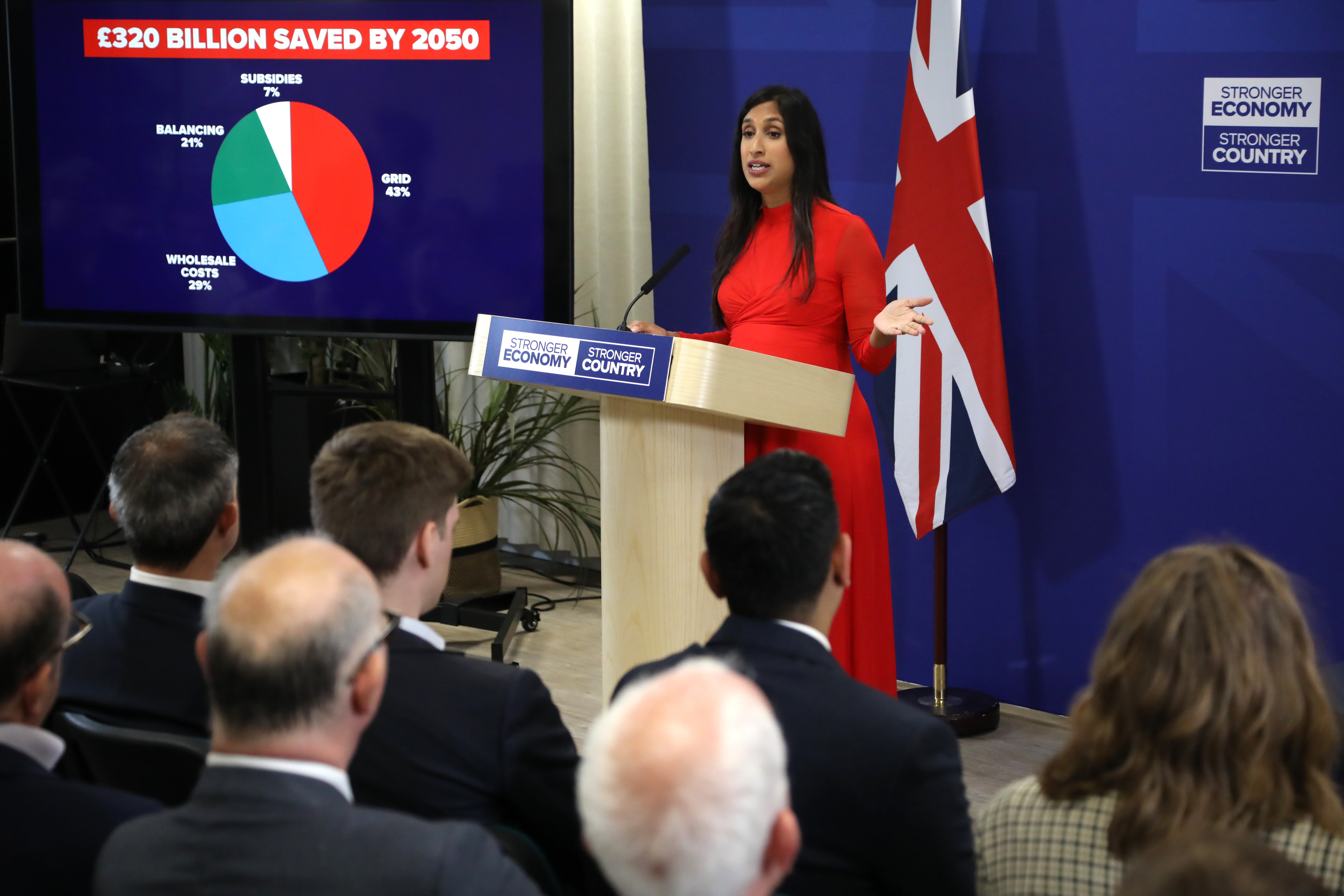 In her speech, Ms Coutinho said Mr Miliband is “intent on squeezing every last drop of carbon out of our electricity, no matter the cost”