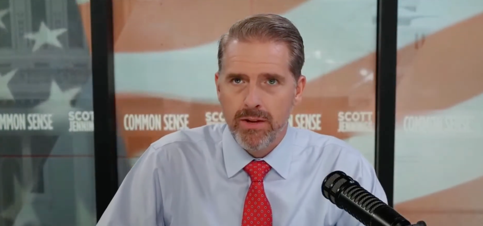 Jennings defended Trump aide Natalie Harp against Senator Jon Ossoff's attacks, calling the Democrat a 'garbage human'
