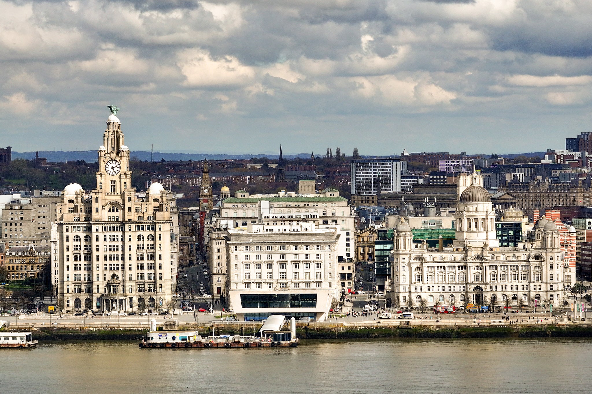 Look out for Bezos and Sanchez taking a stroll along the Mersey... (Getty)