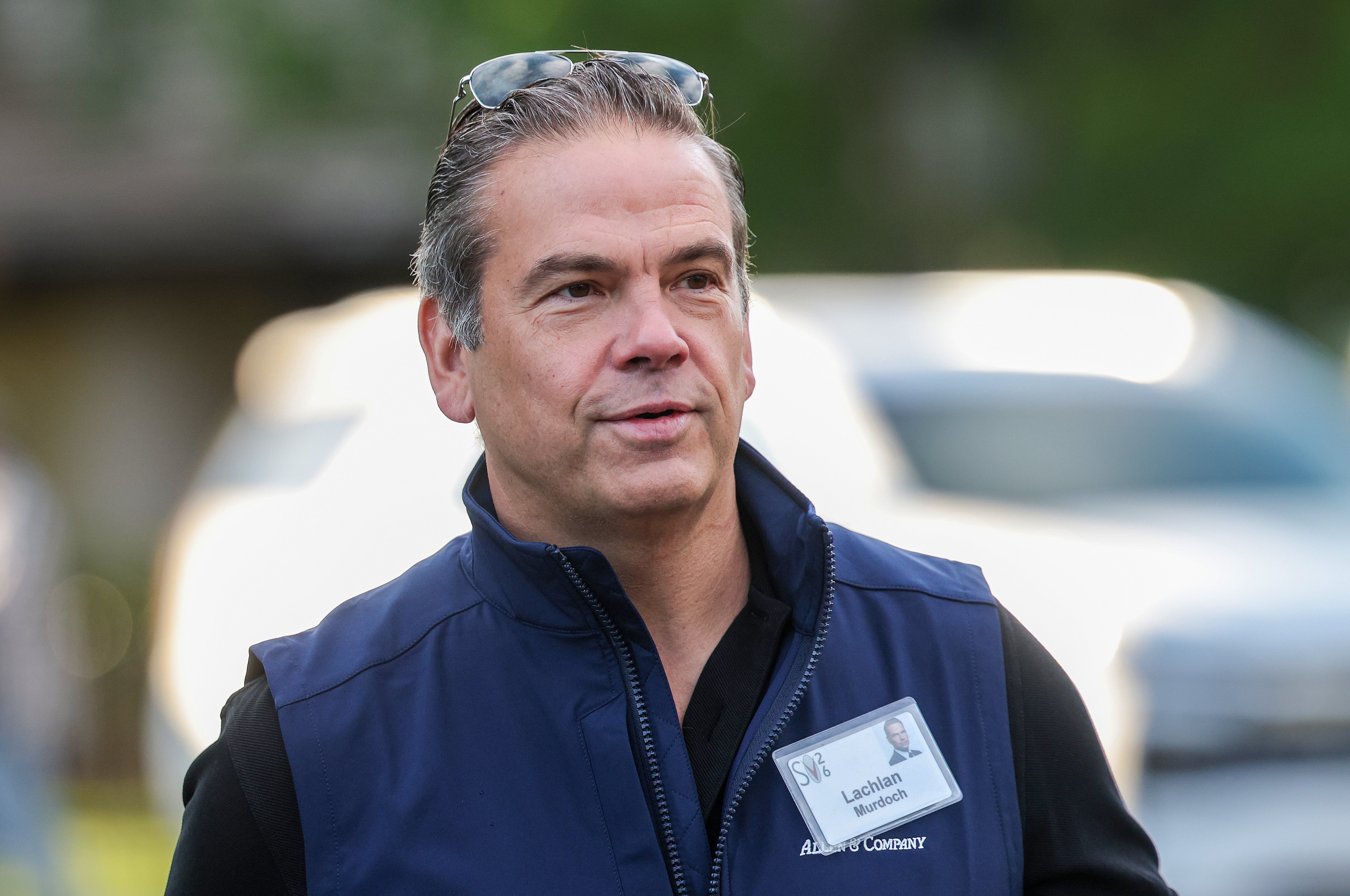 The agency records document previously undisclosed meetings between Carr and major media figures, including Fox Corporation CEO Lachlan Murdoch (Getty)
