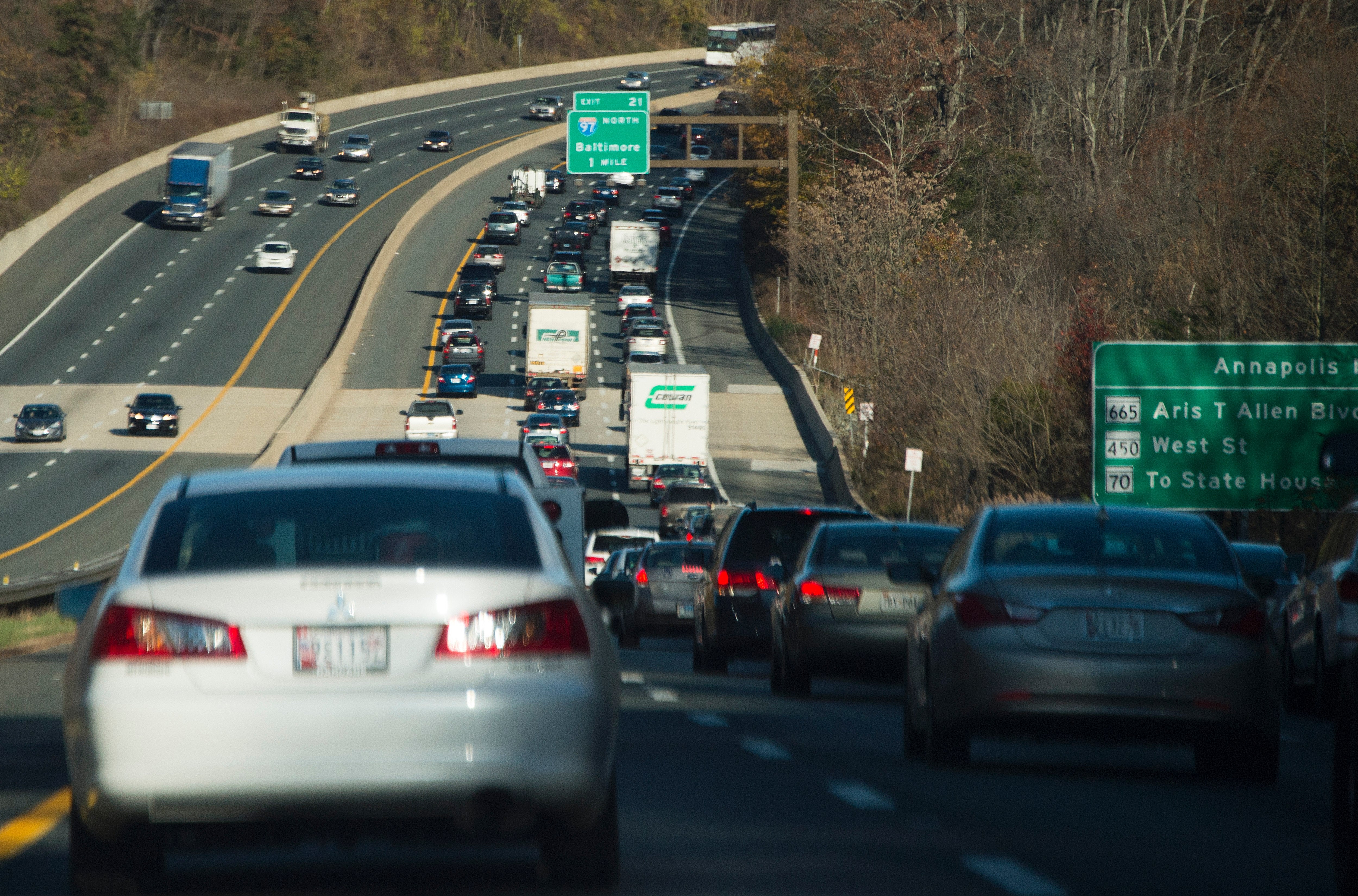The campaign mainly targets cars Maryland residents have registered in neighboring Virginia, which has lower registration costs and less strict requirements (Jim Watson/AFP via Getty Images)