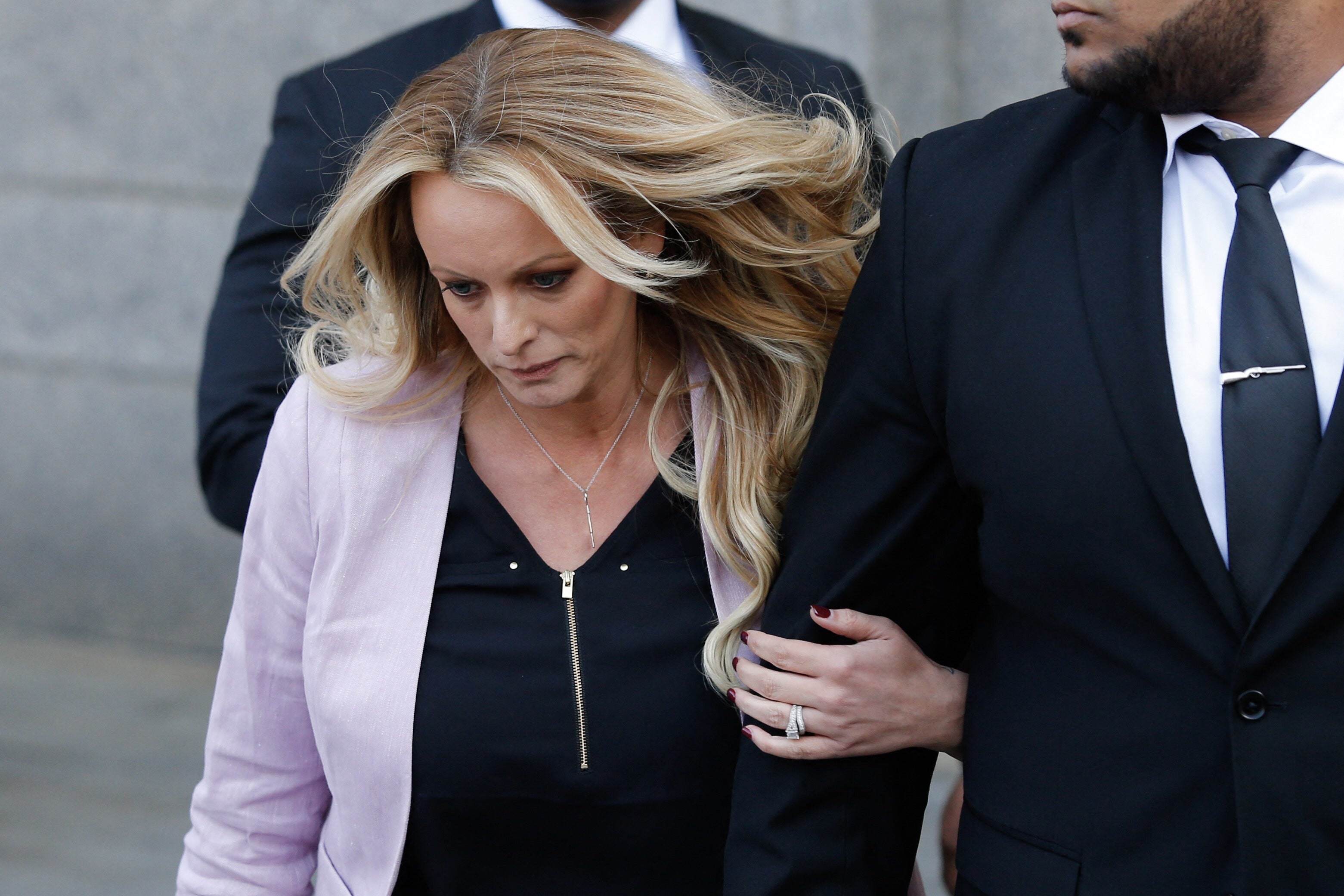 Stephanie Clifford, also known as the adult film star Stormy Daniels, at Manhattan federal court in 2018