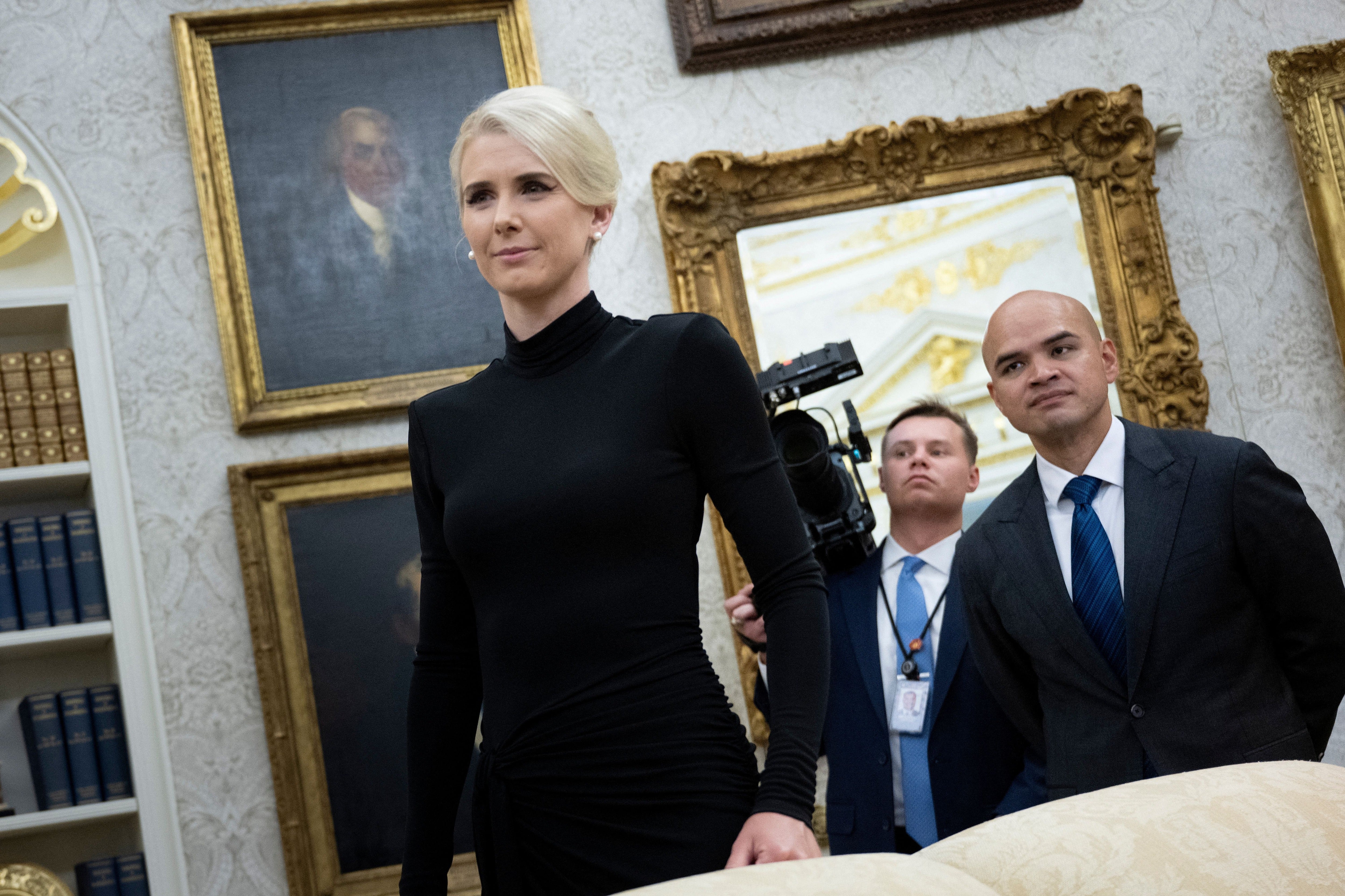 A former television presenter, Harp has attracted considerable attention in recent months over what some observers describe as her intense devotion to Trump and her expansive influence within his inner circle
