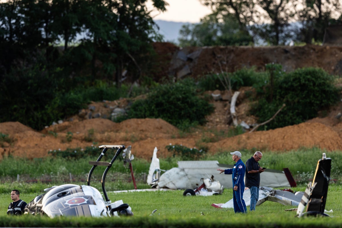 Pennsylvania State Police helicopter and small plane collide and crash; no word on possible injuries