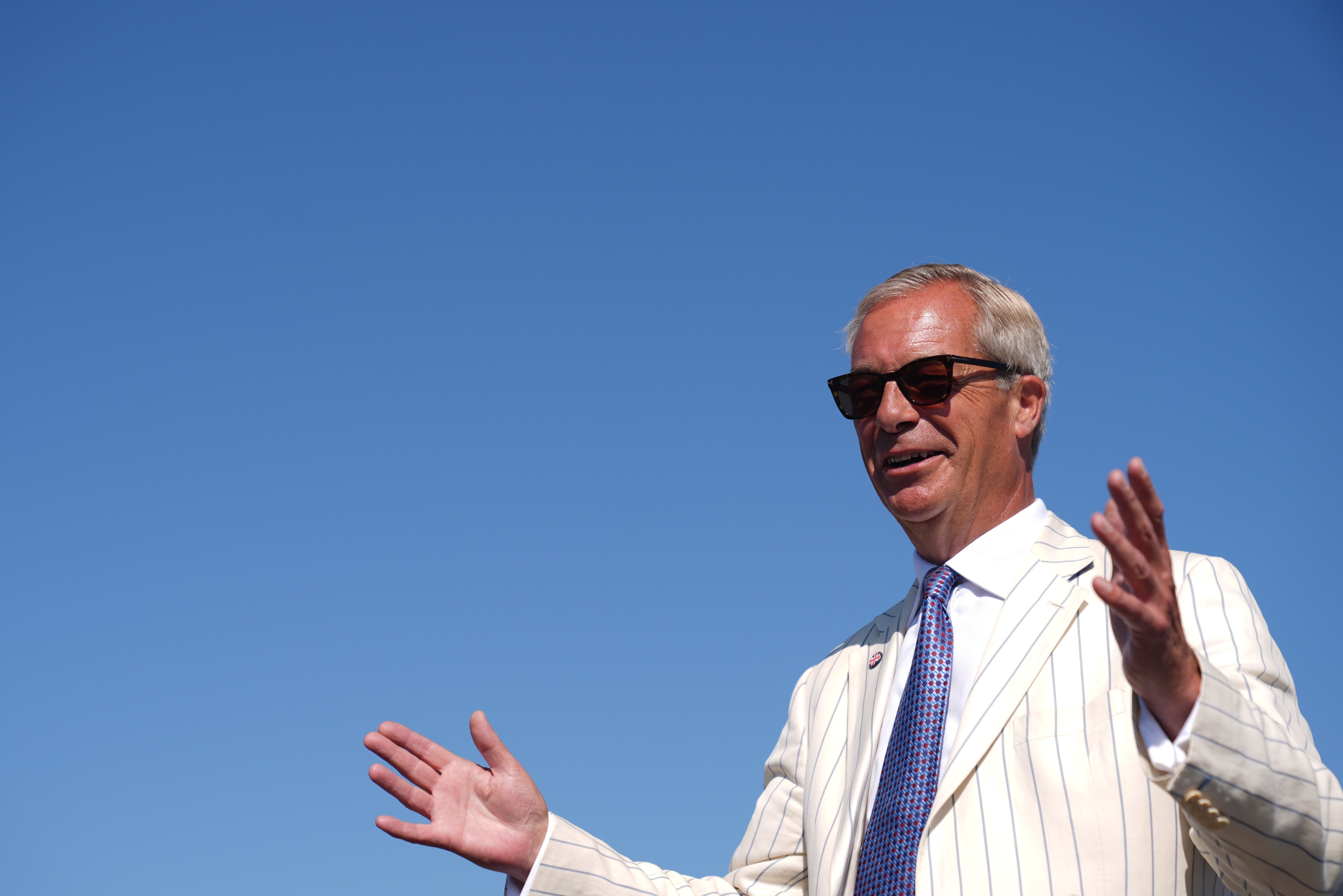 Reform UK leader Nigel Farage has said the UK is built on Christian values (Joe Giddens/PA) (PA Wire)