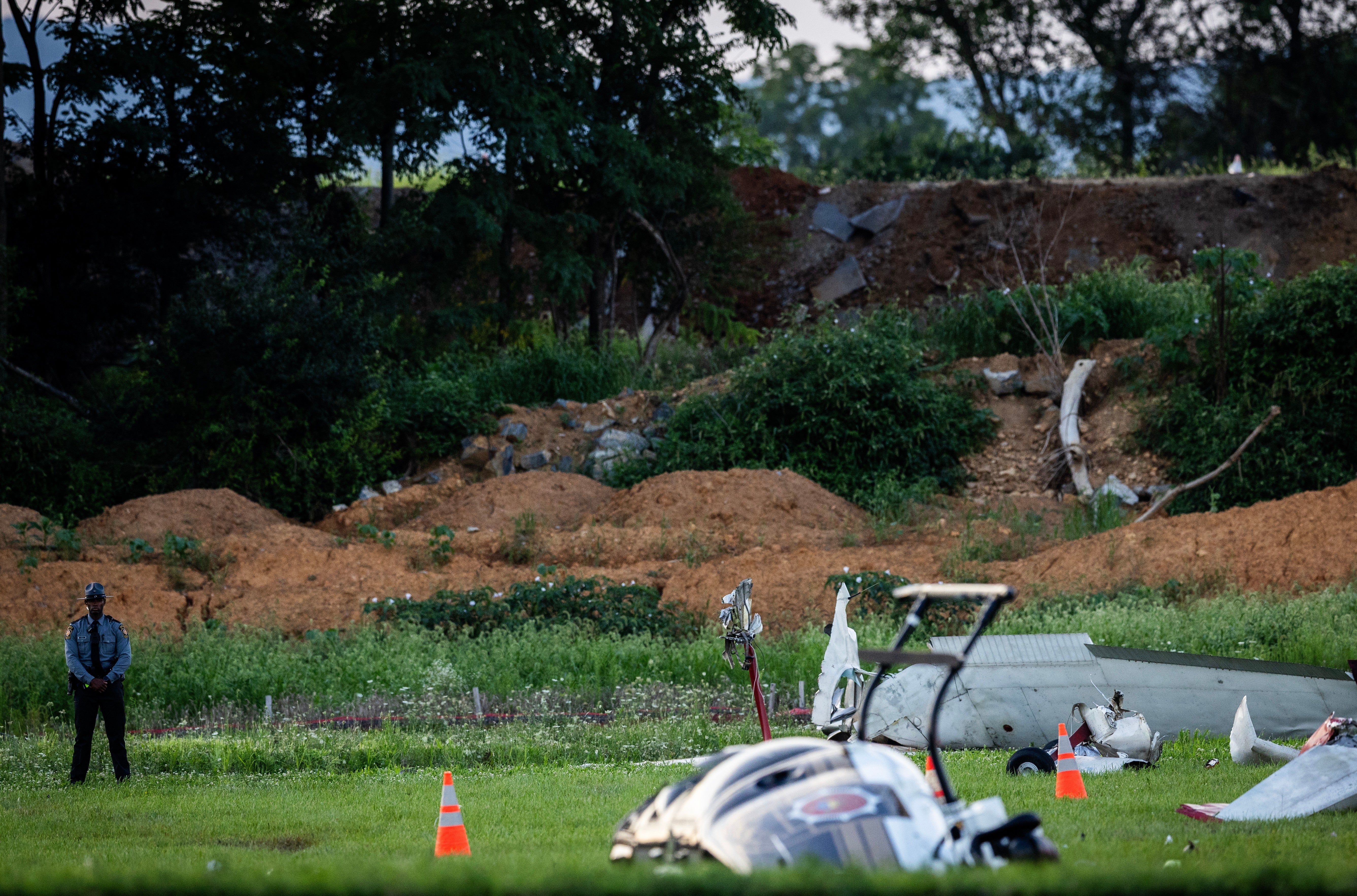 Pilot killed in mid-air collision between light aircraft and police helicopter in Pennsylvania