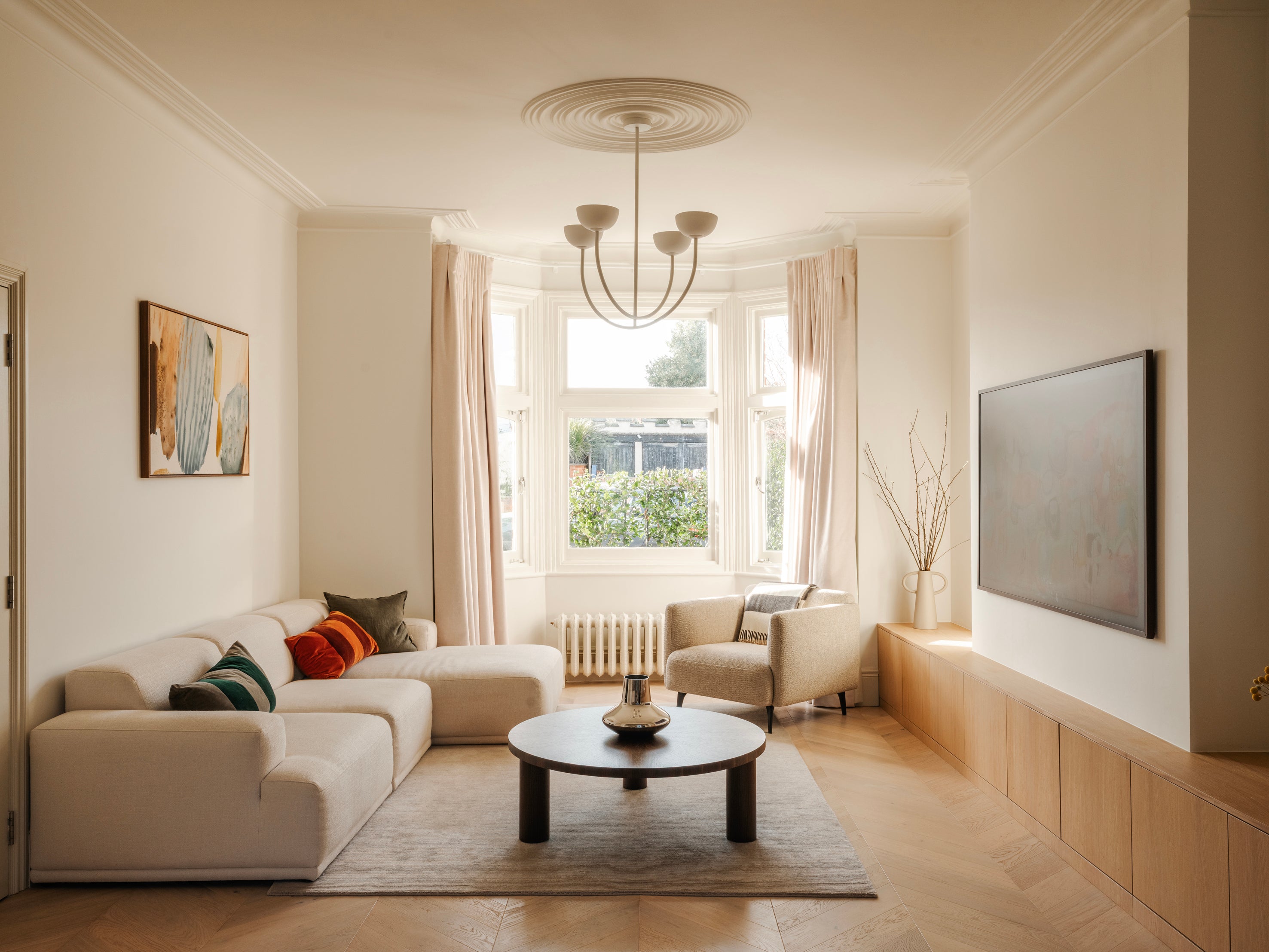 Alsace Chevron, Pure Plank, £82.95 per square metre, Havwoods (Peter Molloy Photographer/Designer TAK Studio/PA)