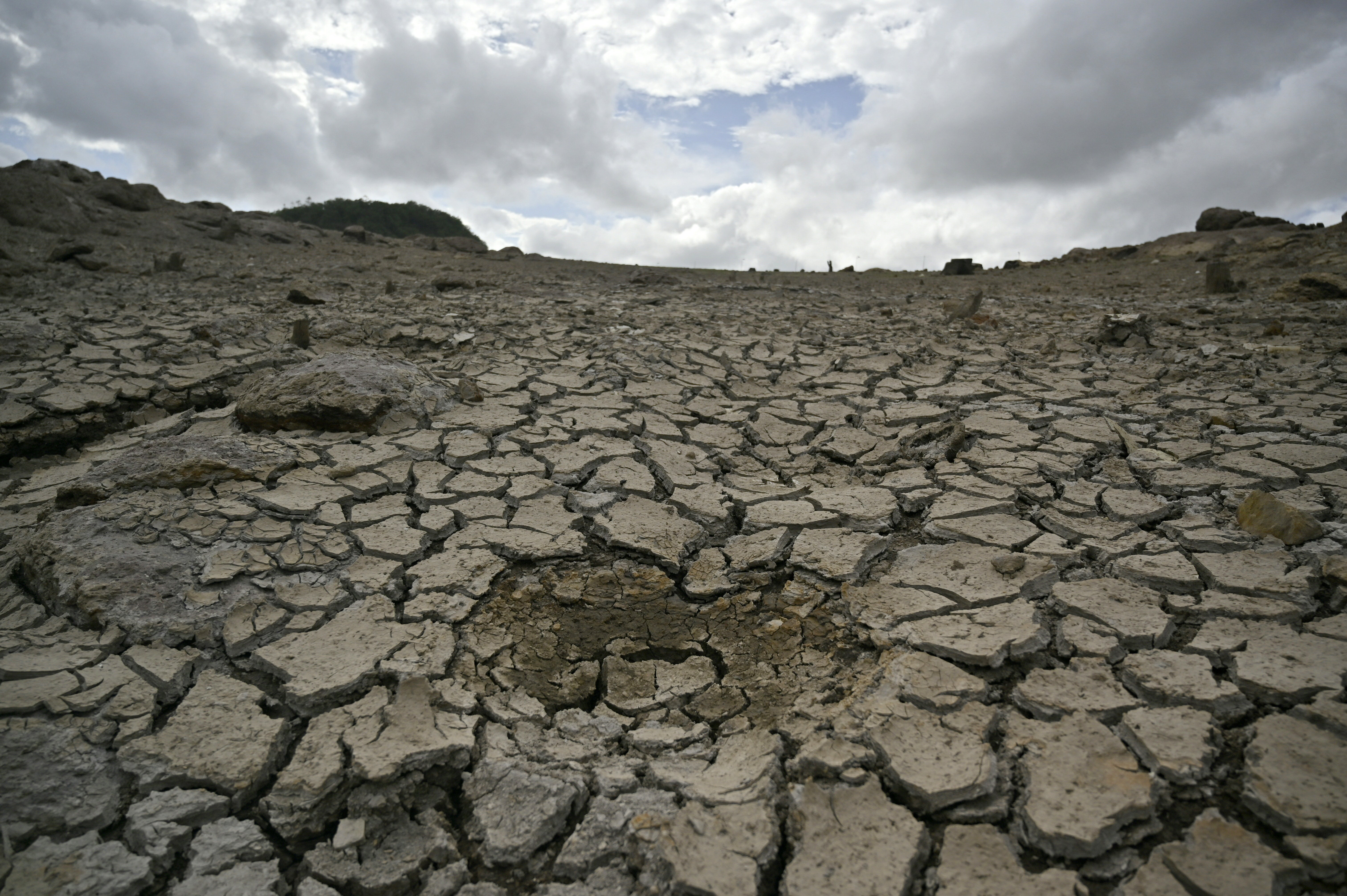 A view of dry soil in Honduras caused by the El Nino affect