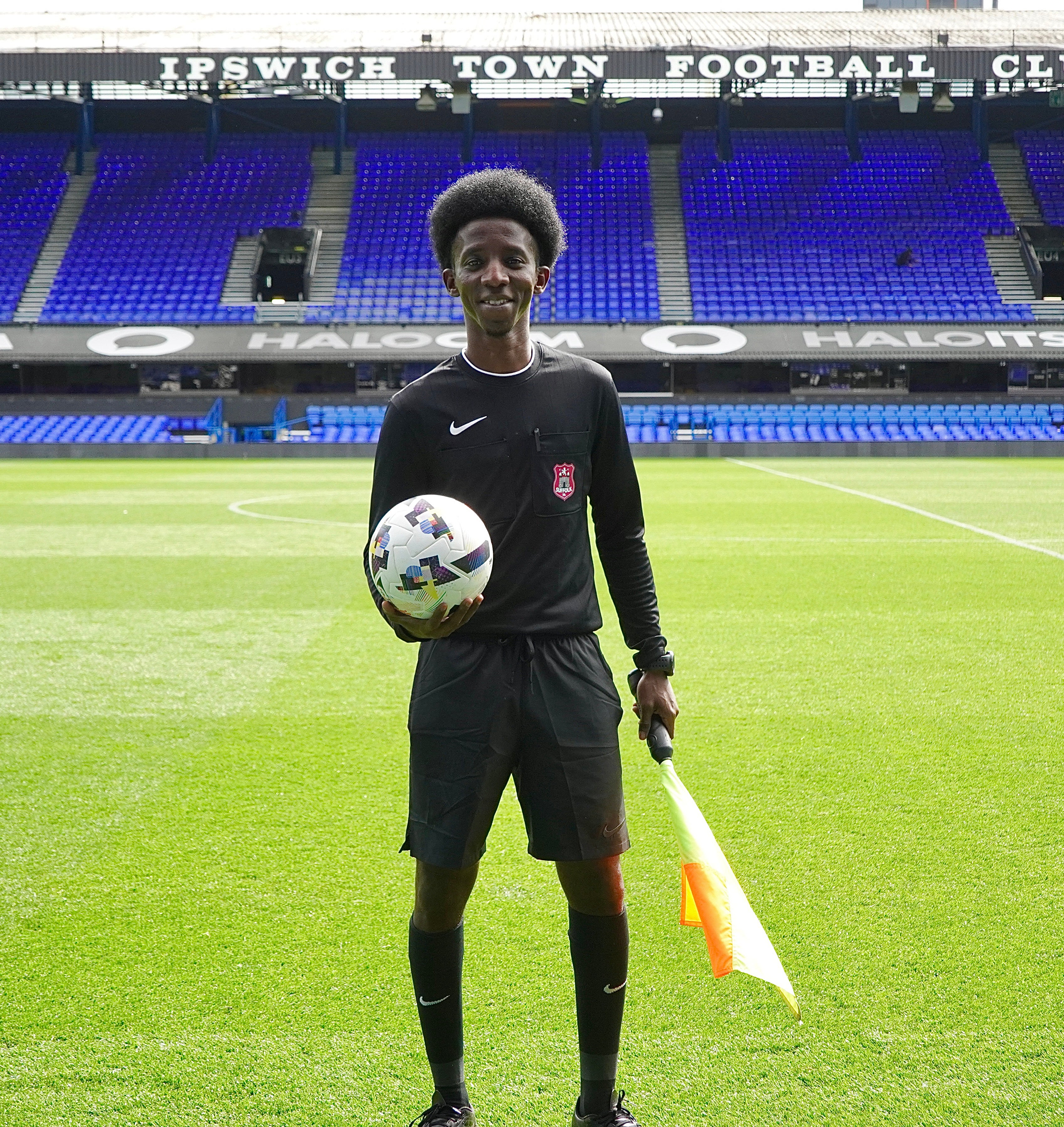 Nasser Hamid studies at Suffolk New College, where he is also taking an IT course with a view to an engineering career outside his refereeing