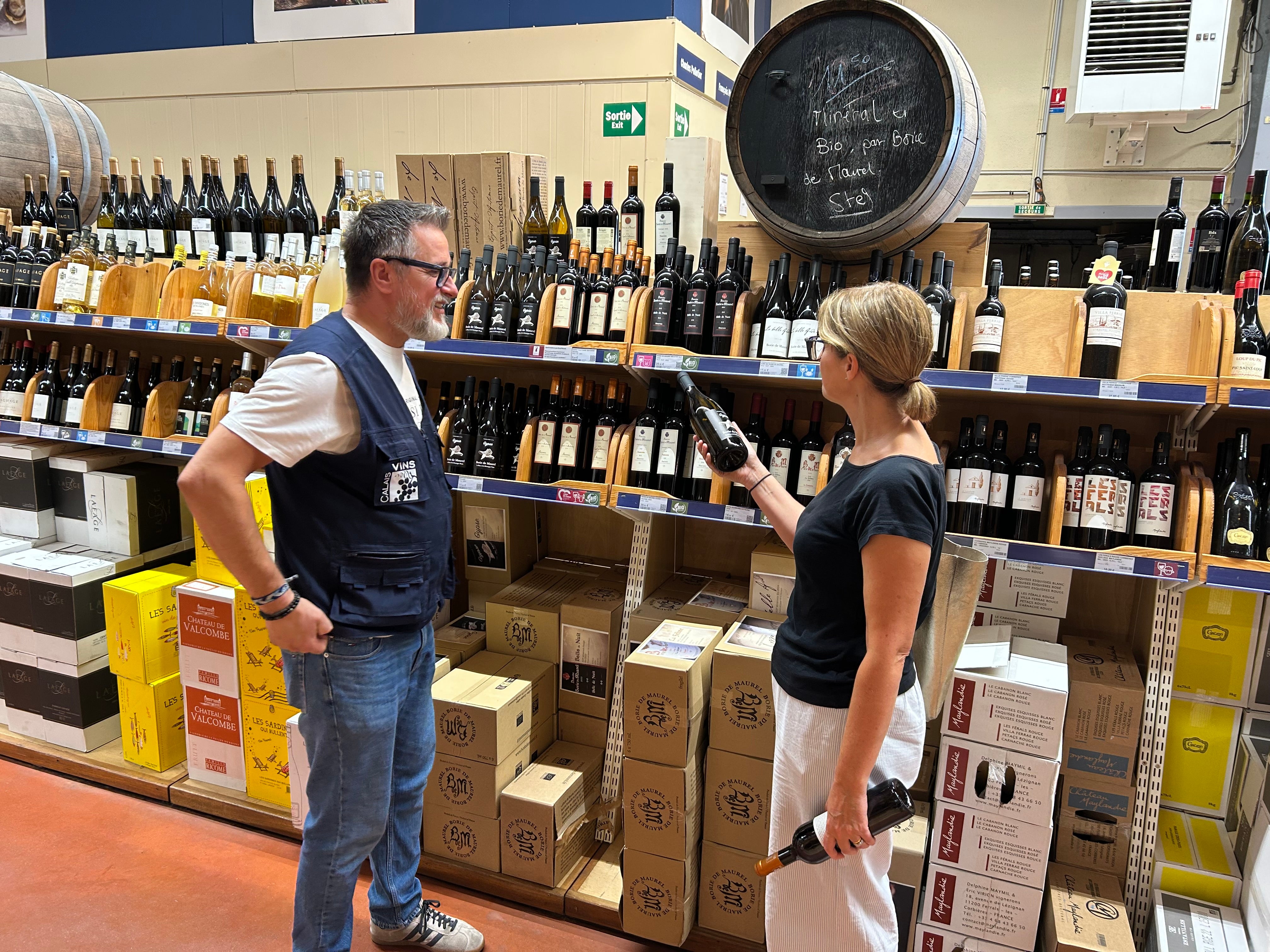 It’s far cheaper to buy French wine in one of Calais’ supermarkets or wine stores than it is in the UK