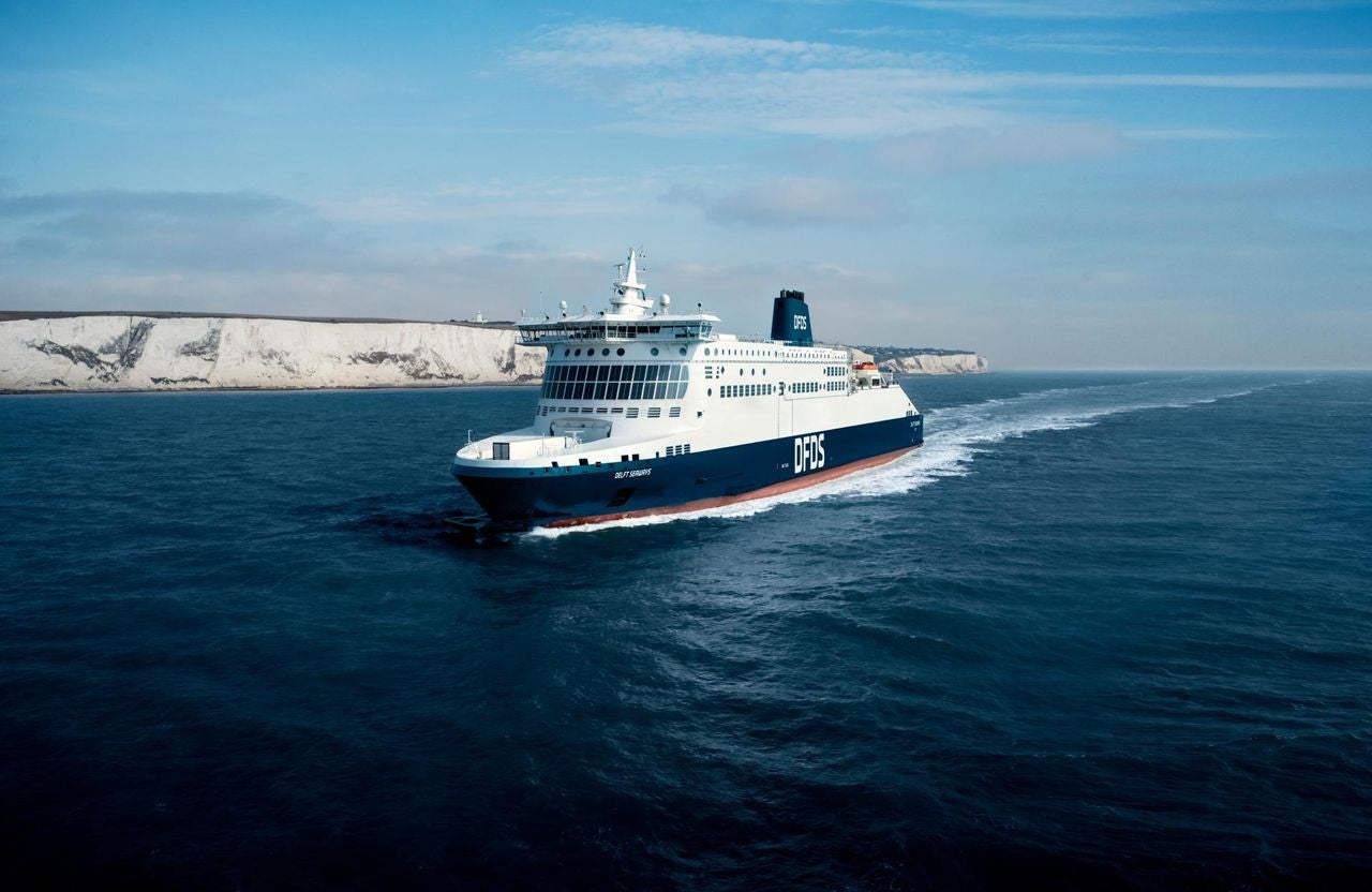 Passengers can purchase wine on board the ferry for duty-free prices