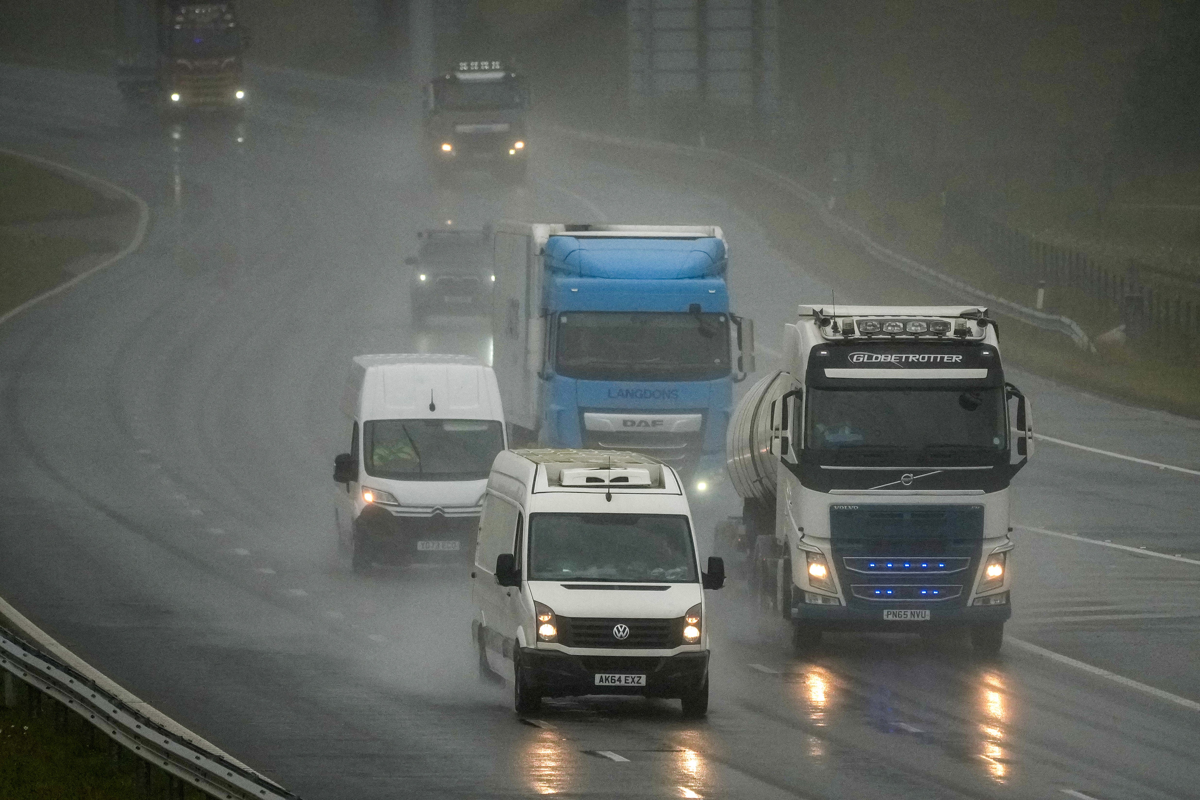 Thunderstorm warnings were issued across parts of England and Wales