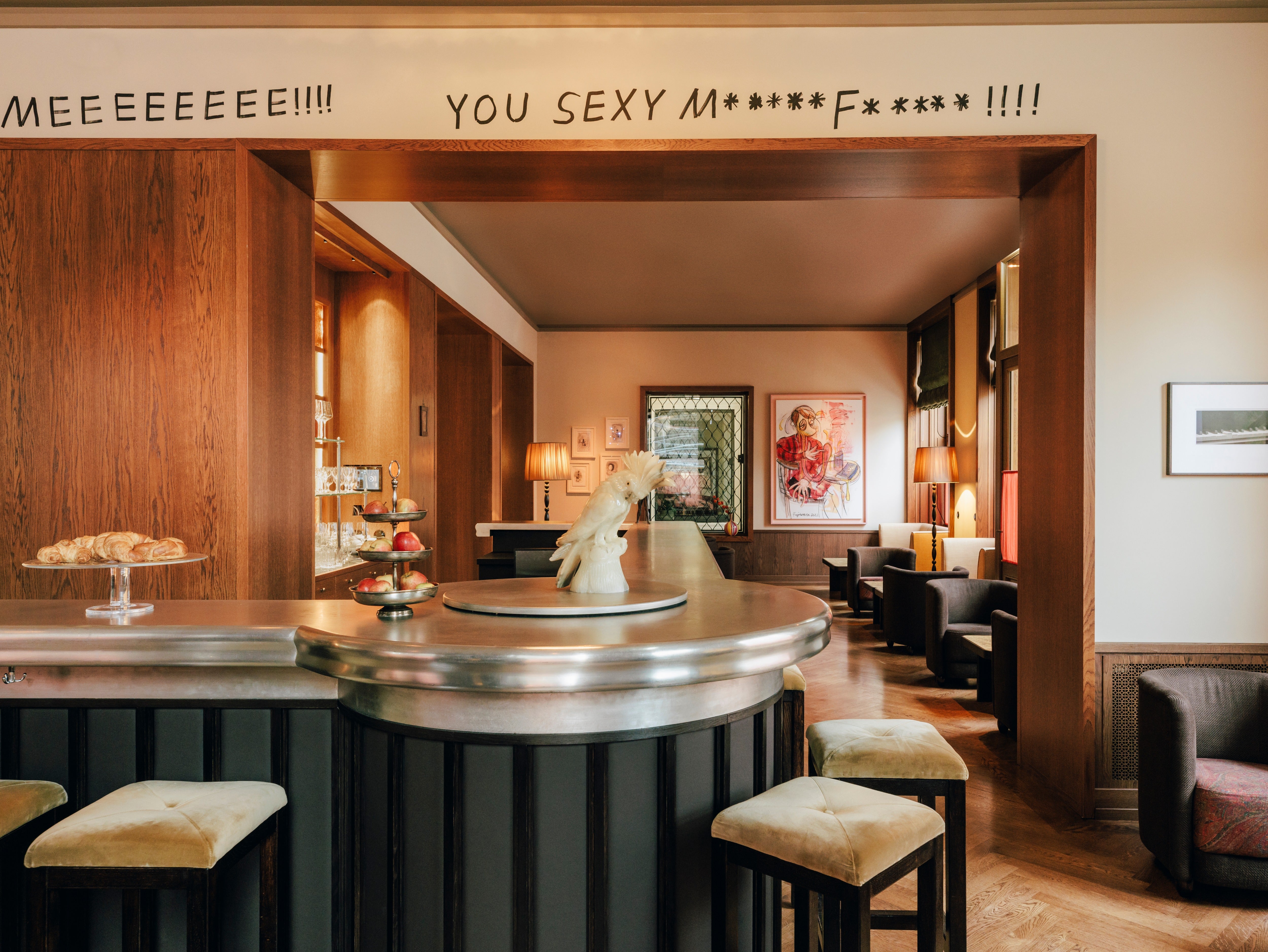 Over 100 artworks inhabit the spaces at Château Royal Berlin