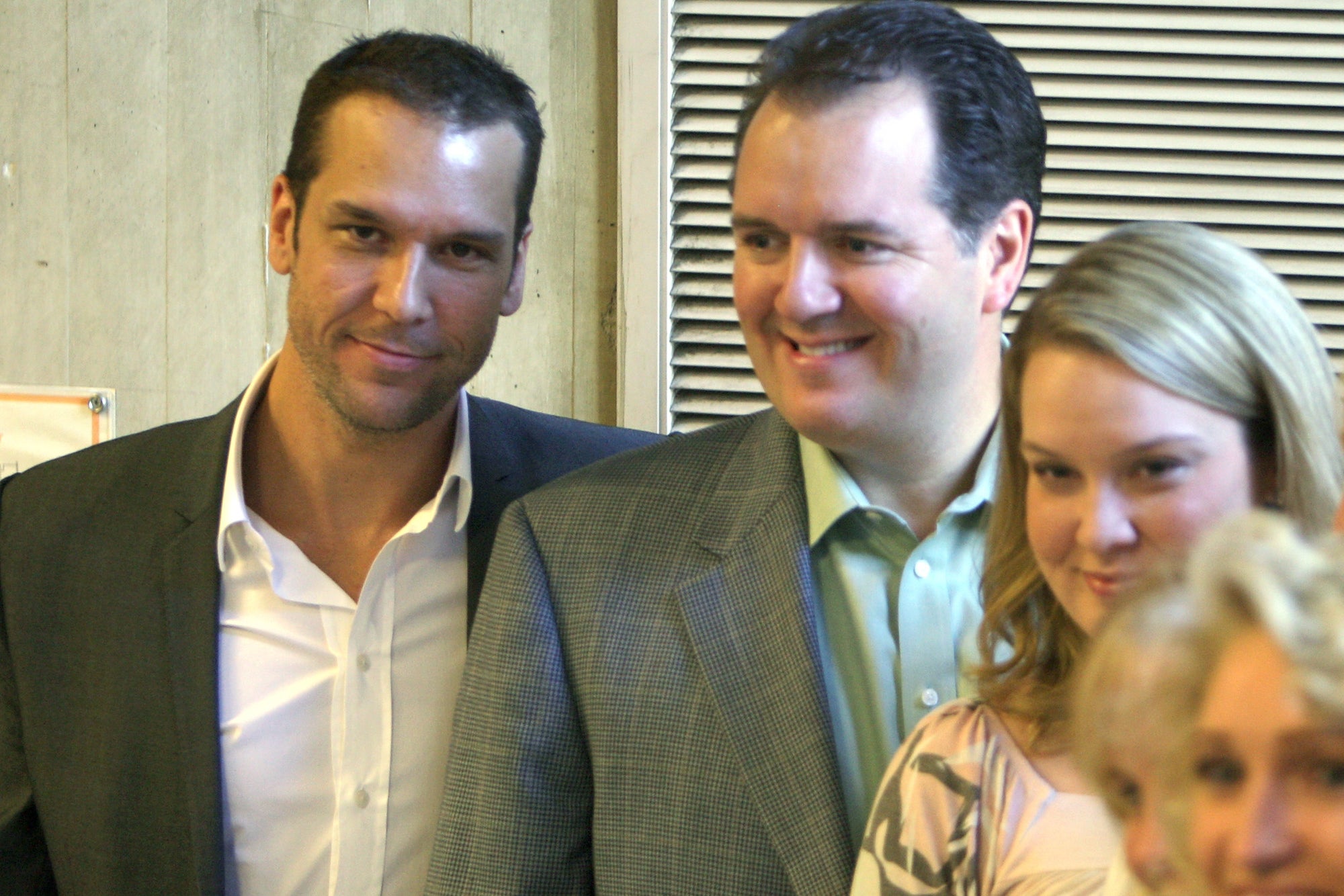 Dane Cook’s (left) older brother, Darryl McCauley (right), spent six years in prison for embezzling millions of the comedian’s money (MediaNews Group/Getty)