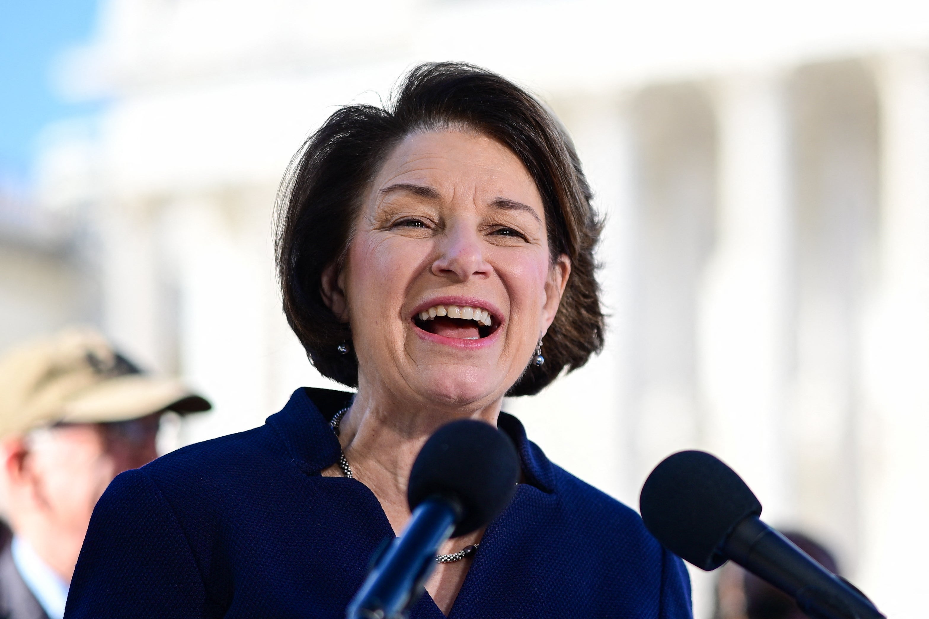 Had Lindell won his primary, he'd be facing Amy Klobuchar in the November gubernatorial election (AFP/Getty)