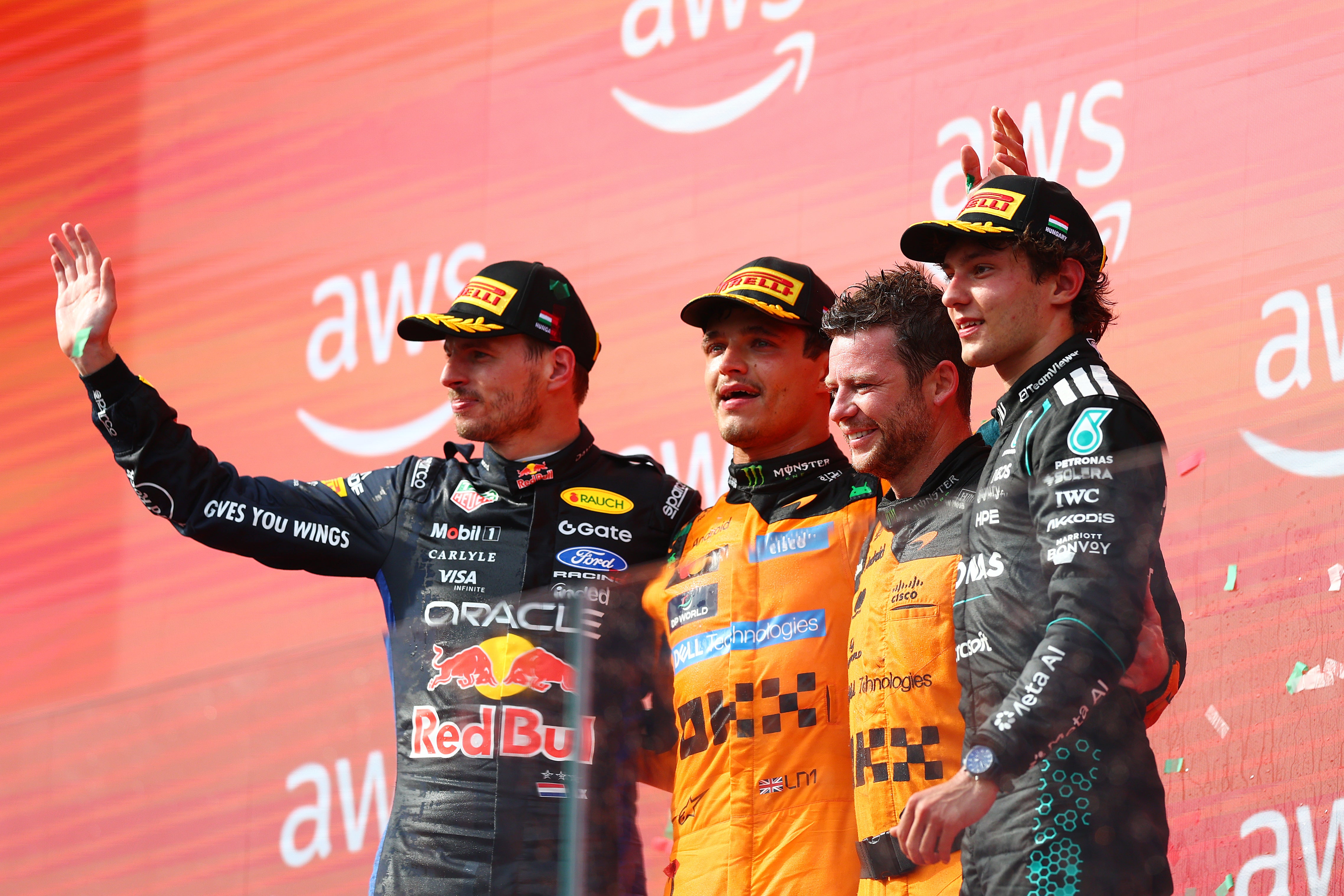 Verstappen has four podiums to his name but is yet to win a race this season (Getty)