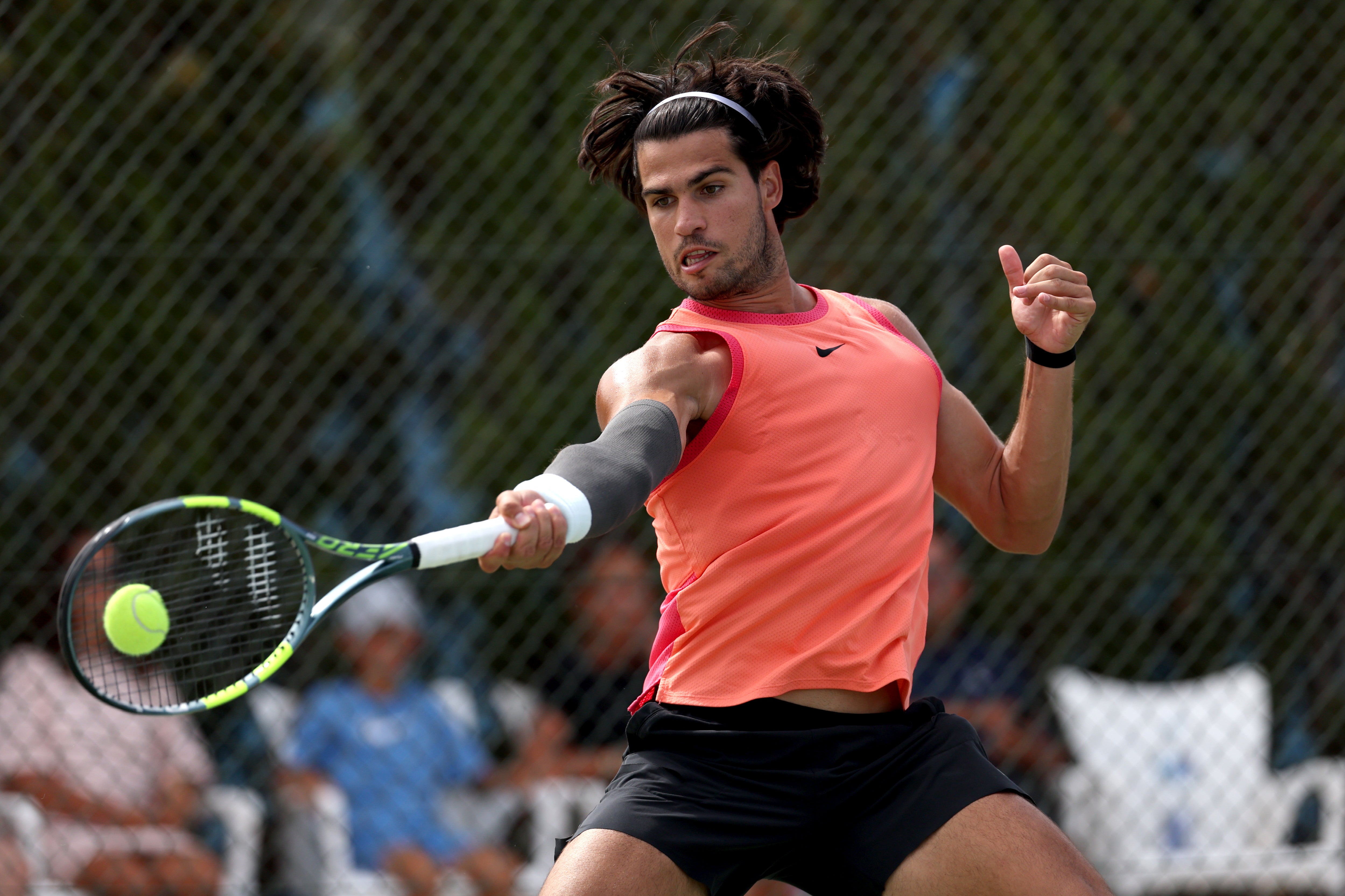 Carlos Alcaraz will defend his crown at the US Open on his return from injury (Getty)