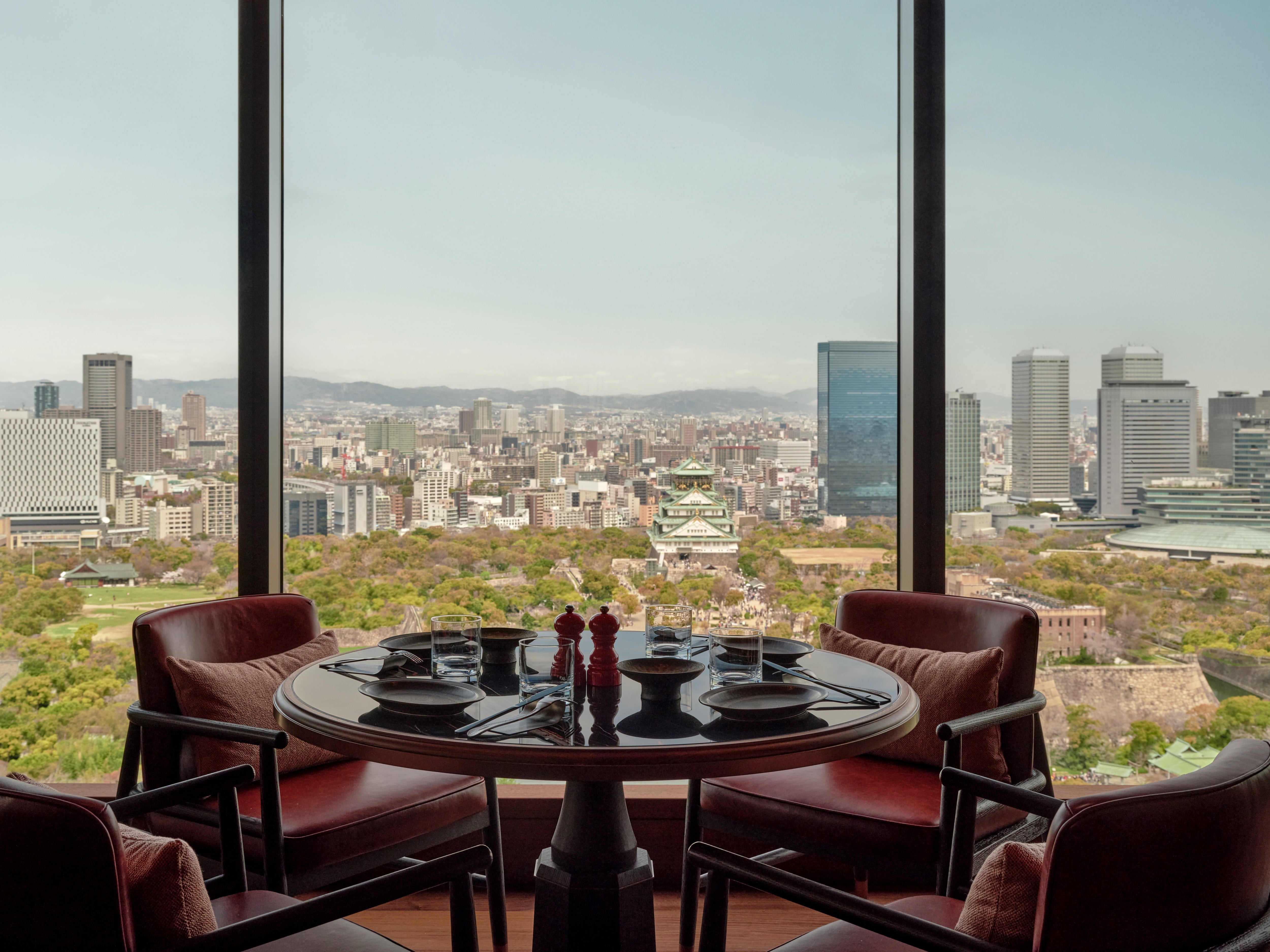 The Patina's position next to Osaka Castle makes for phenomenal views