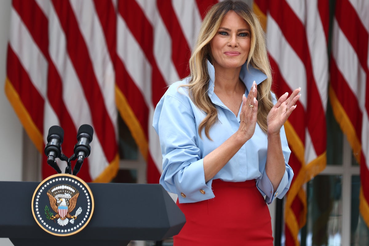 Melania kicks off first public appearance in a month with tongue-in-cheek joke about her absence