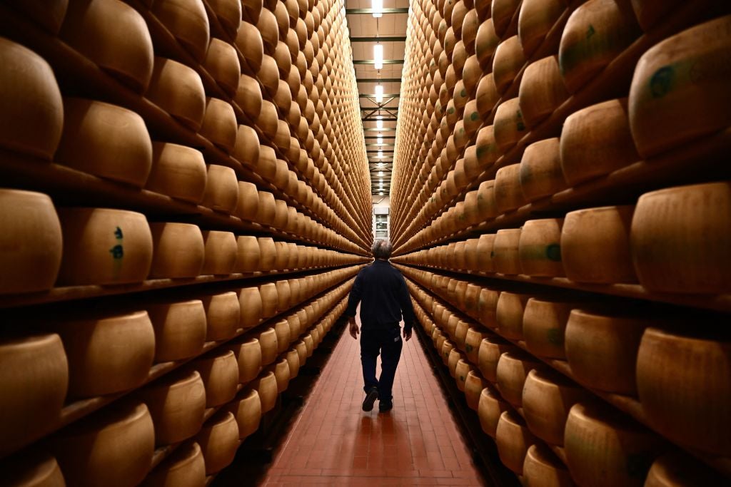 independent.co.uk - Colleen Barry - Viral hoax claims heat wave is melting Italy's Parmigiano Reggiano cheese