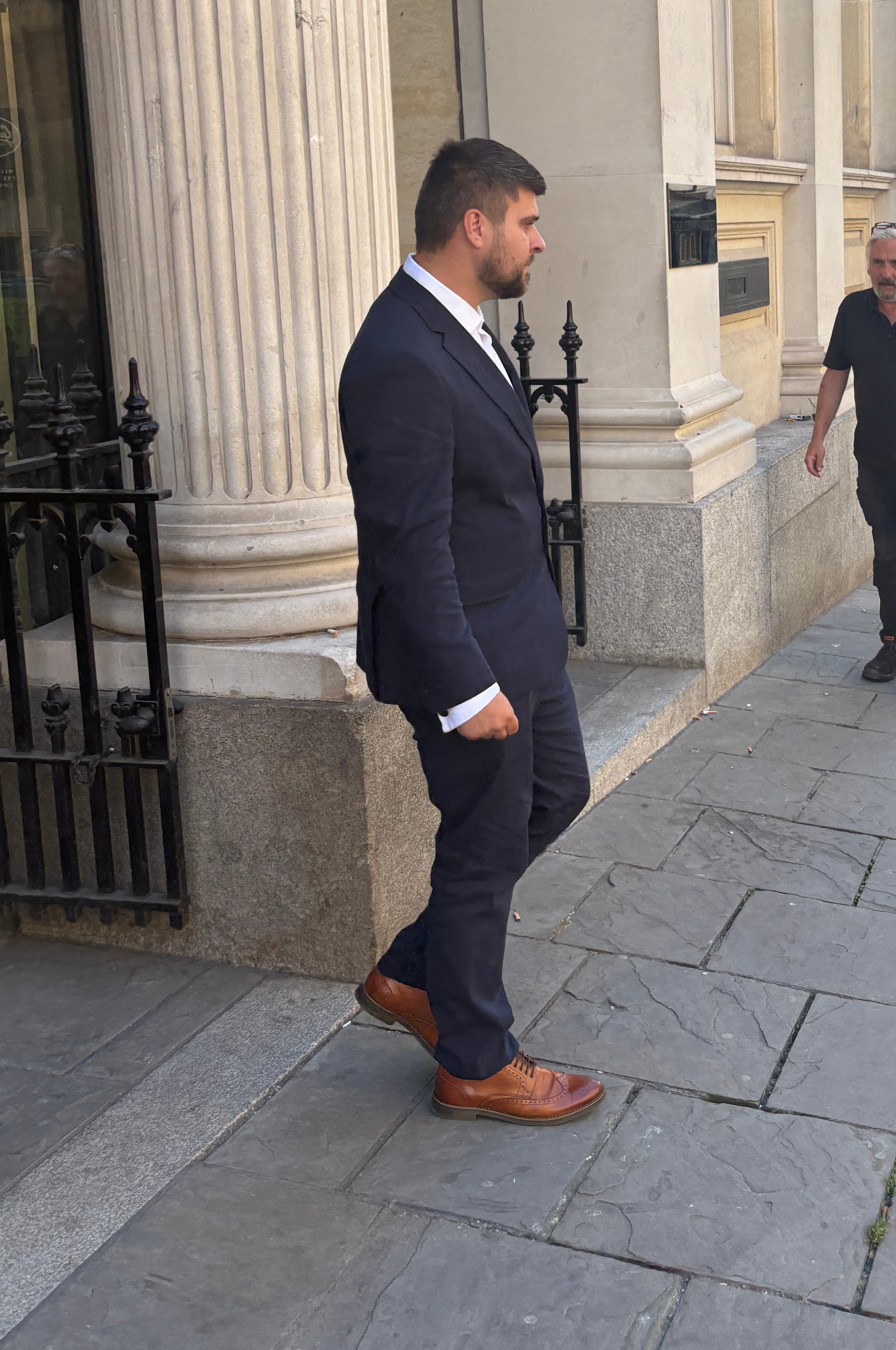 Gibson pleaded guilty to four charges of fraud by false representation, which occurred between July 2020 and October 2021 (Rod Minchin/PA Wire)