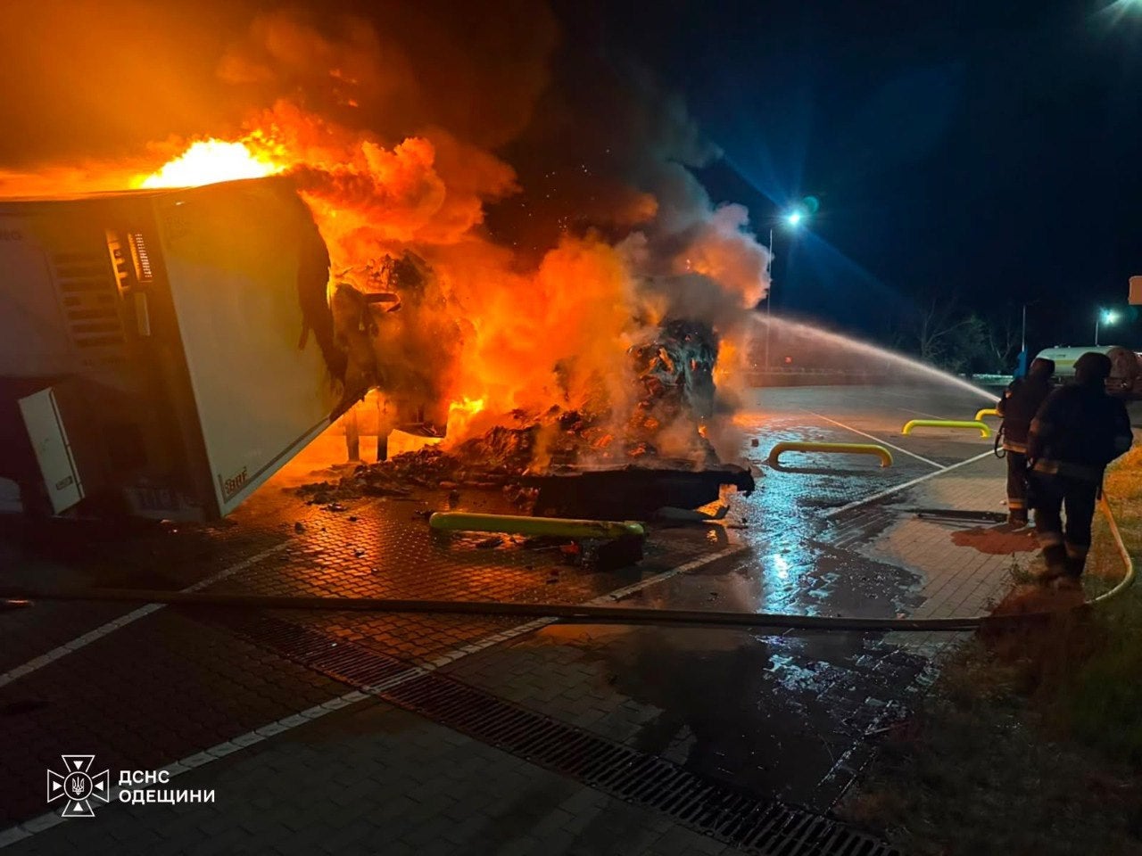 Aftermath of Russian attack on Odesa region in Ukraine