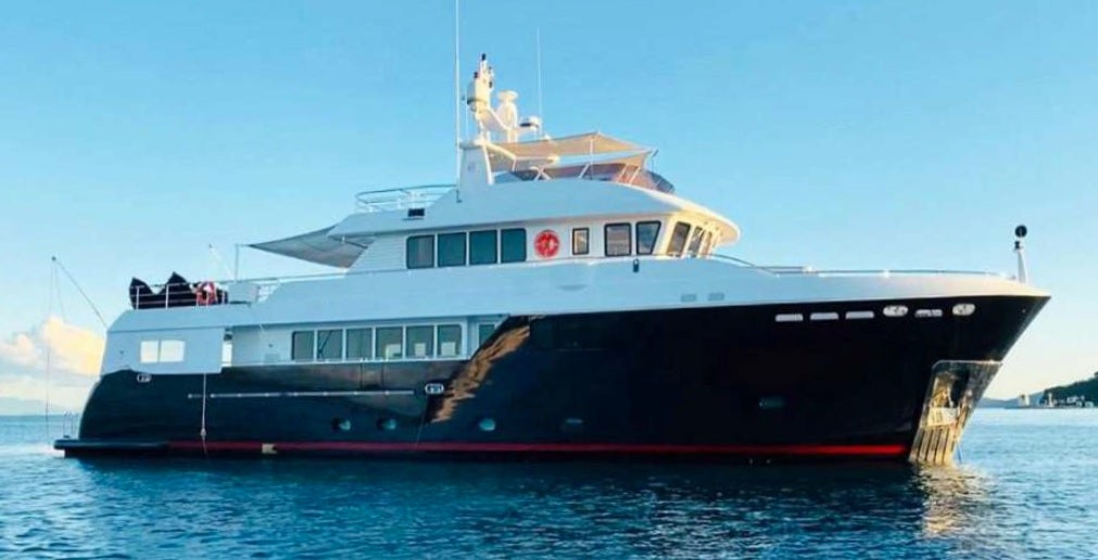 The picture of the yacht Gibson told one victim he was considering buying (Avon and Somerset Police)