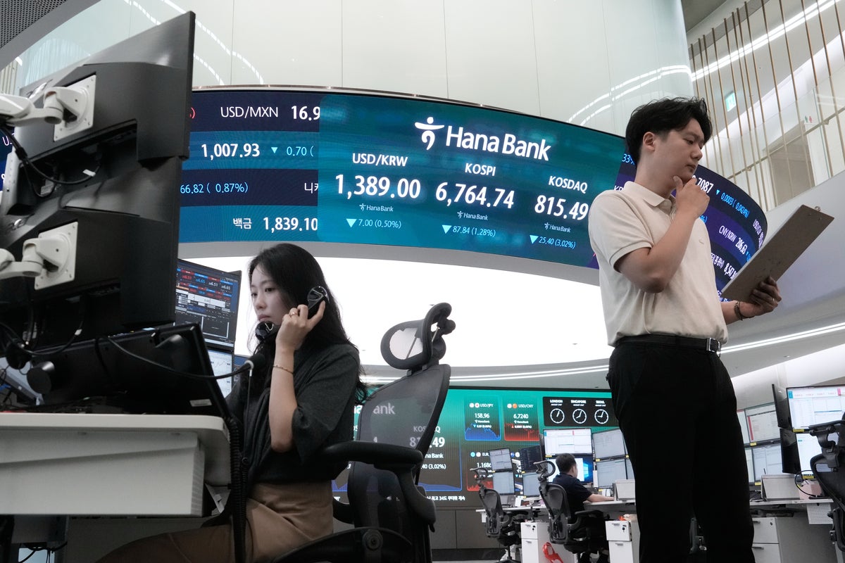 Asian shares are mixed following Wall Street losses as US Treasury's moves fail to calm markets