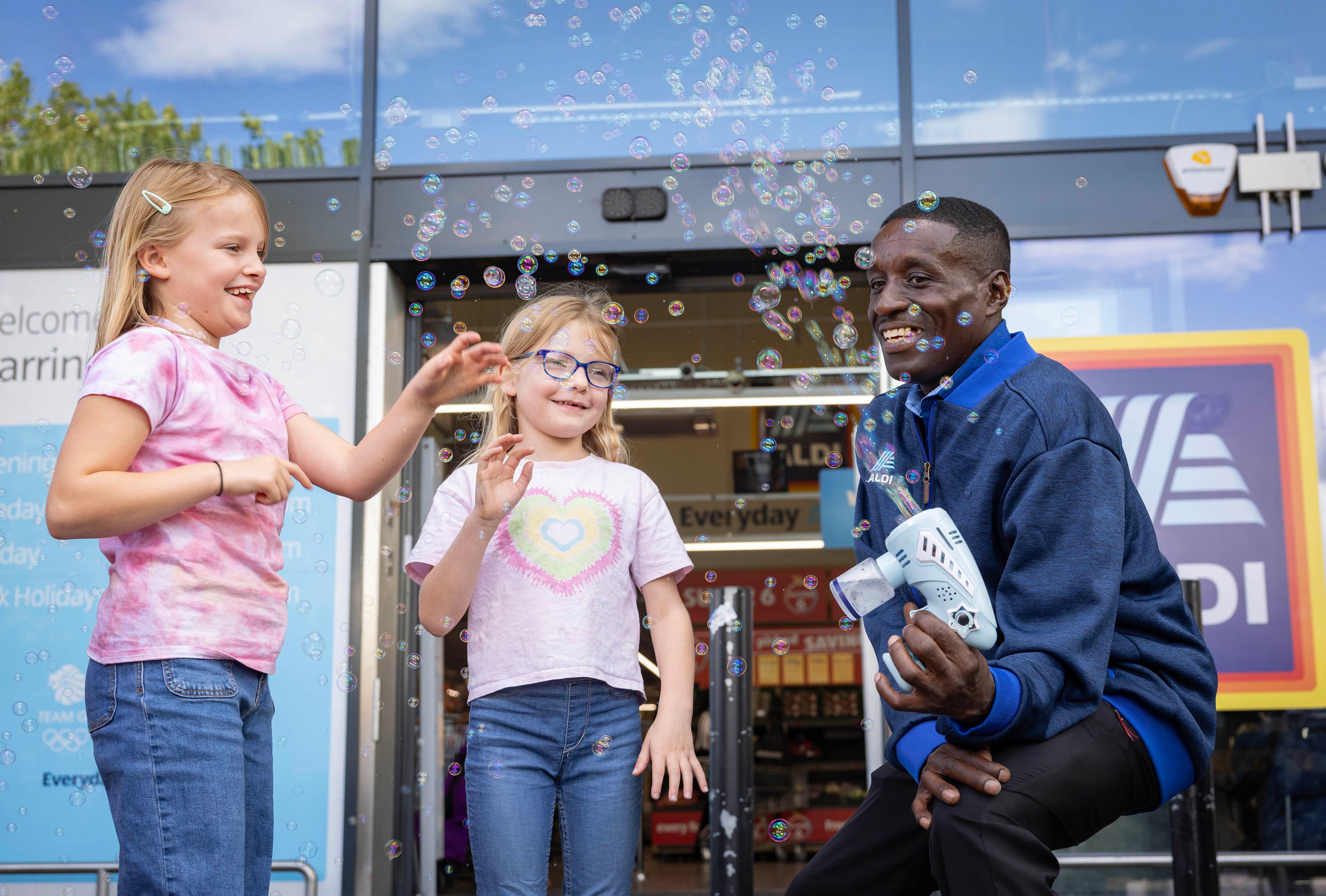 Mr Reid was appointed as Aldi's 'Ambassador of Joy'