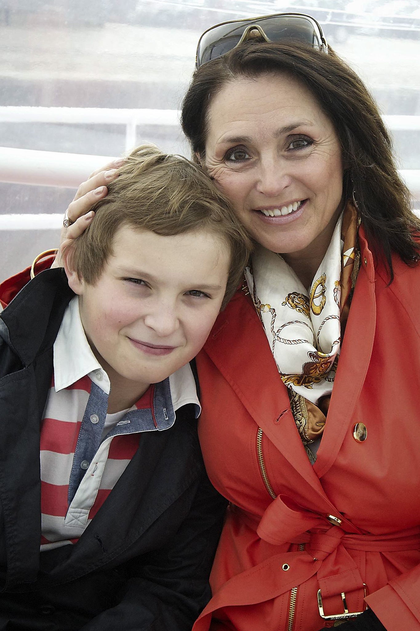 Clement and Wendy Van Wanten (Iris Vandenkerckhove) at a presentation of the 'Studio 100 Kinderboot' in 2013