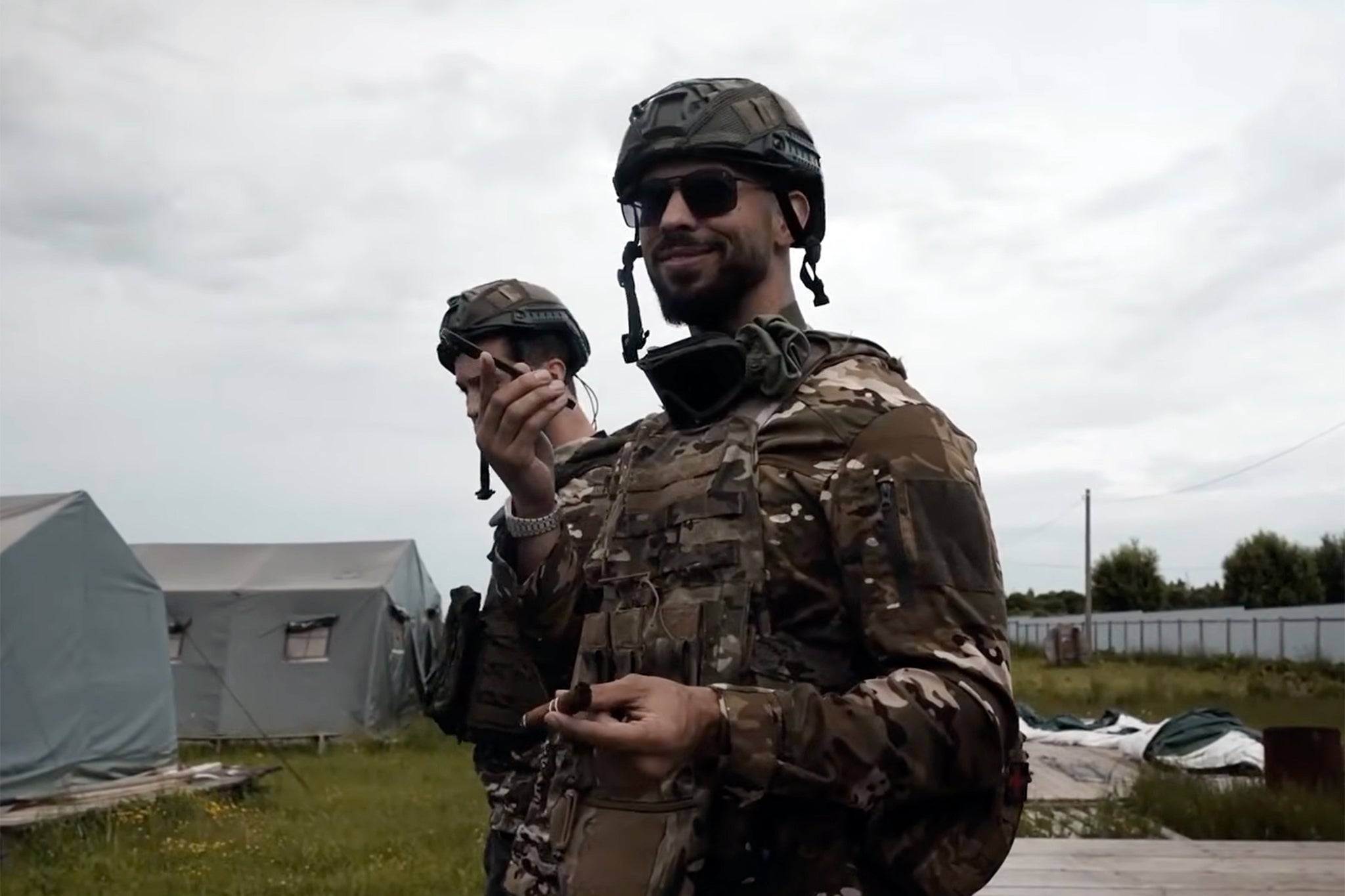 Andrew and Tristan Tate during their trip to Russia in June