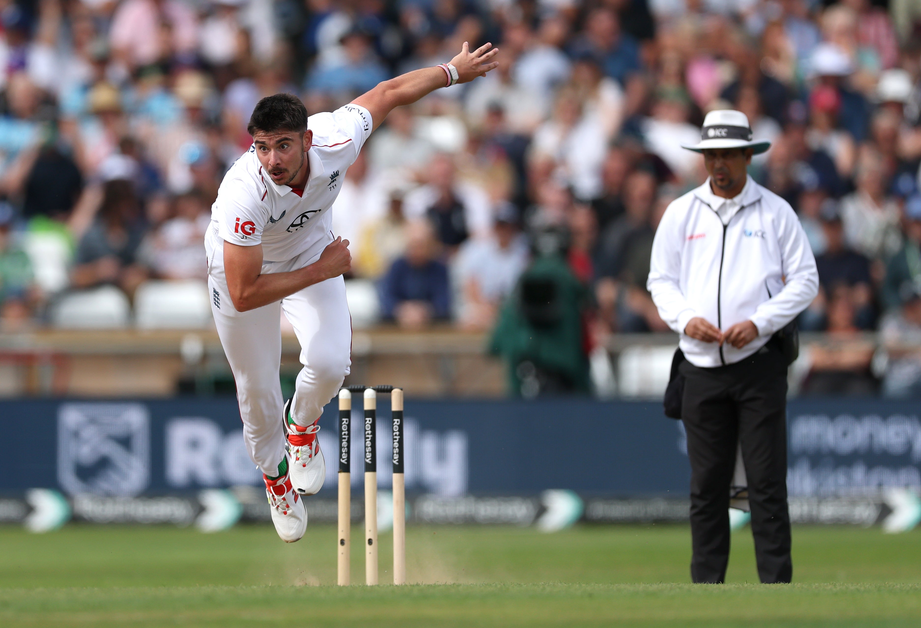 Josh Tongue took three wickets on day three to add to his tally in the match