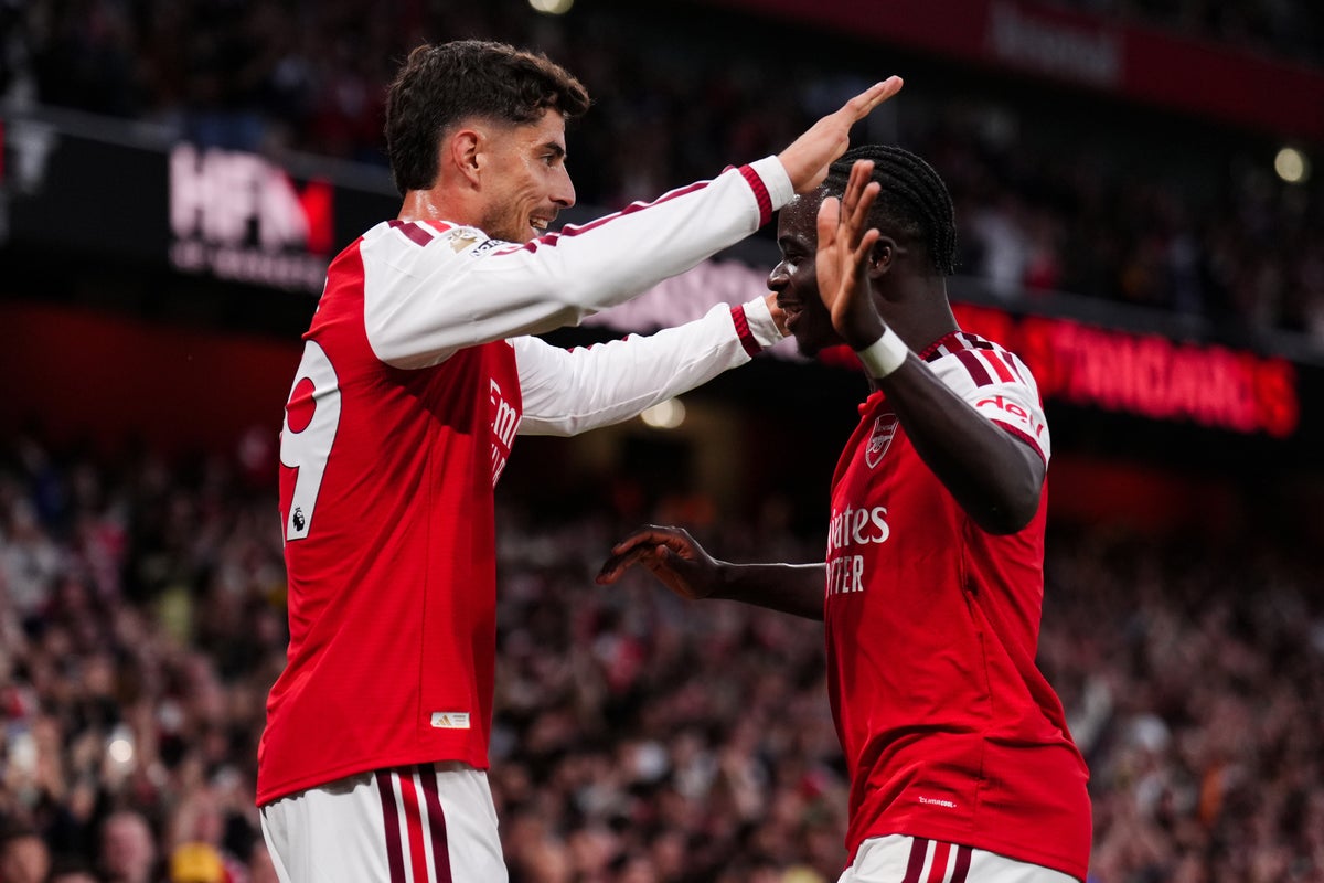 Arsenal vs Coventry LIVE: Bukayo Saka doubles defending champions’ lead as Premier League returns