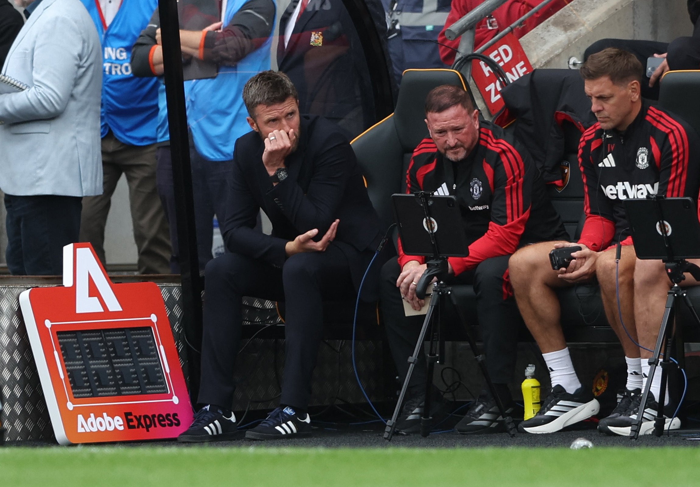 Manchester United manager Michael Carrick suffered an early setback in his first full season in charge