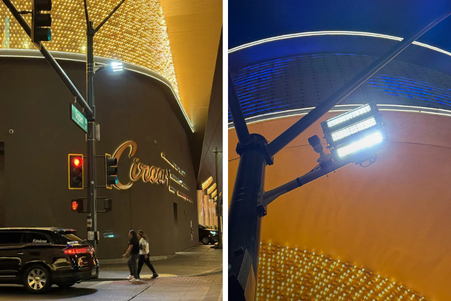 Las Vegas has a new trick to keep people safe: AI-controlled lights