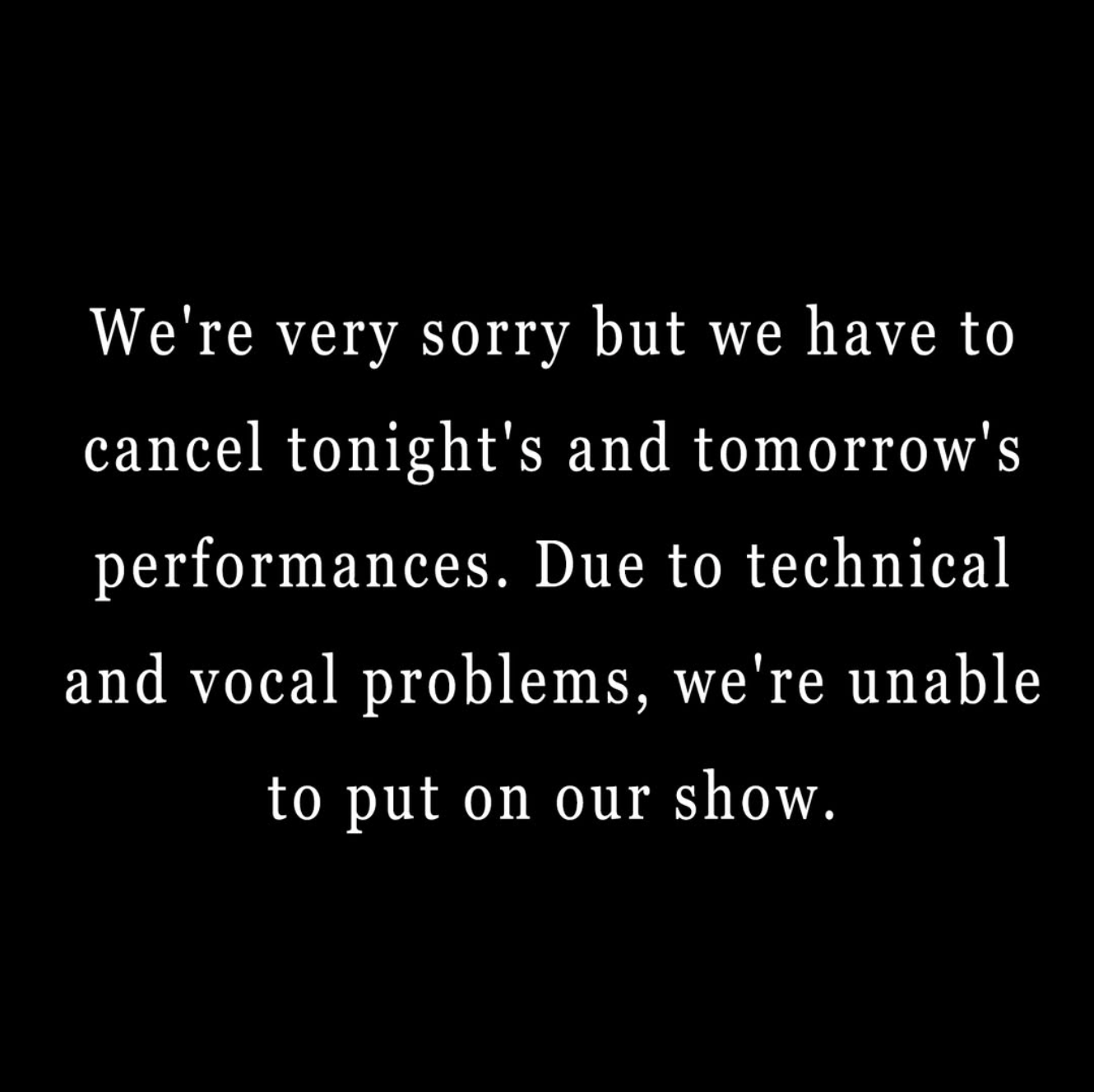 Barry Manilow announced two show cancelations in Las Vegas on his Instagram page