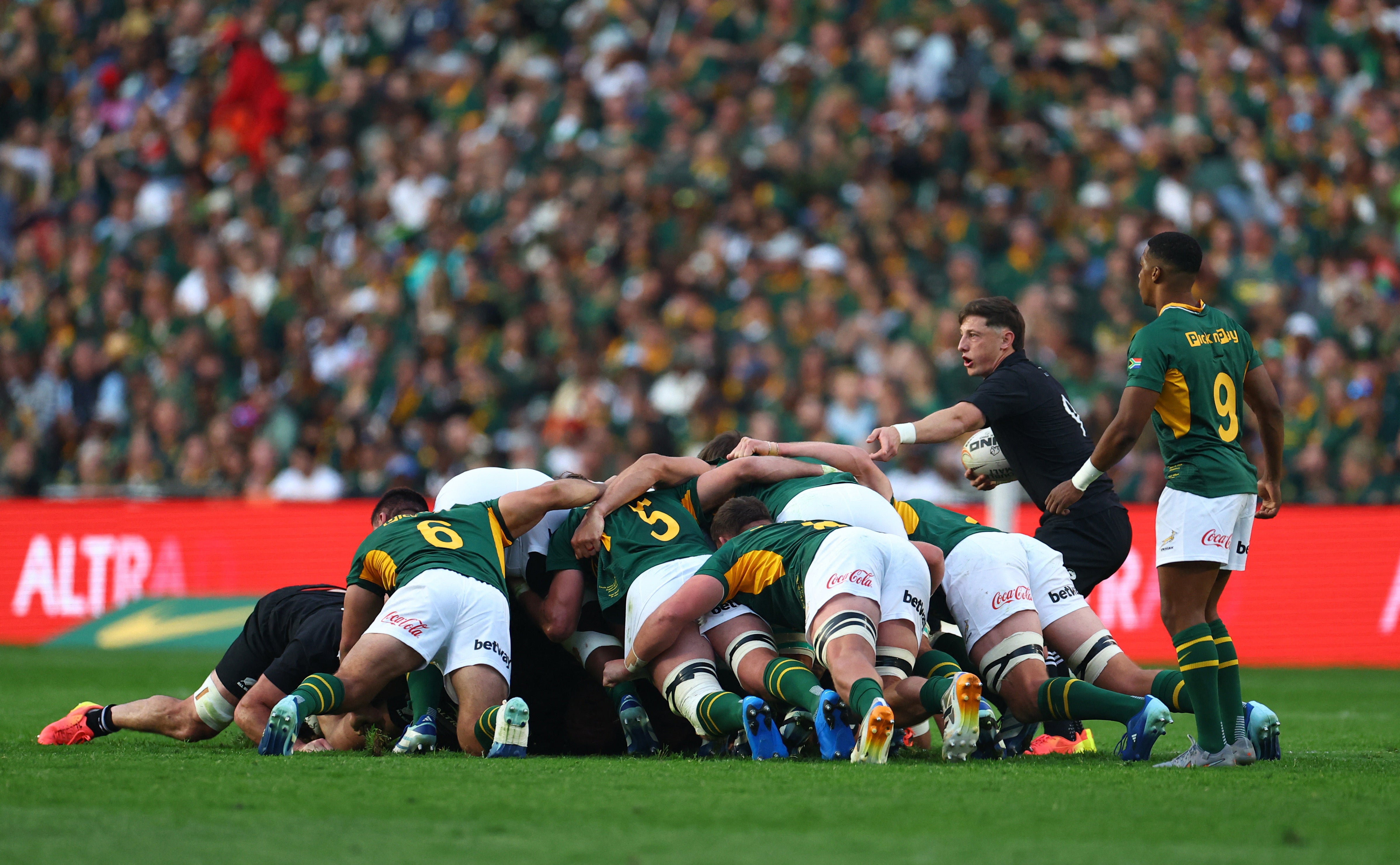 The scrum battle proved fascinating and key in Johannesburg