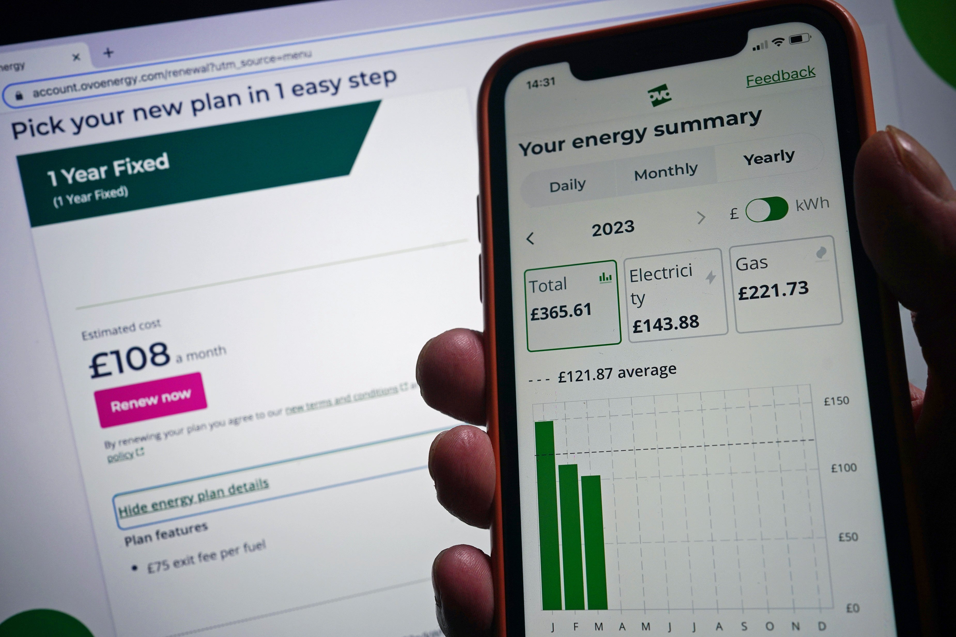 Forecasts suggest that energy prices are likely to rise 4% from October (Yui Mok/PA)