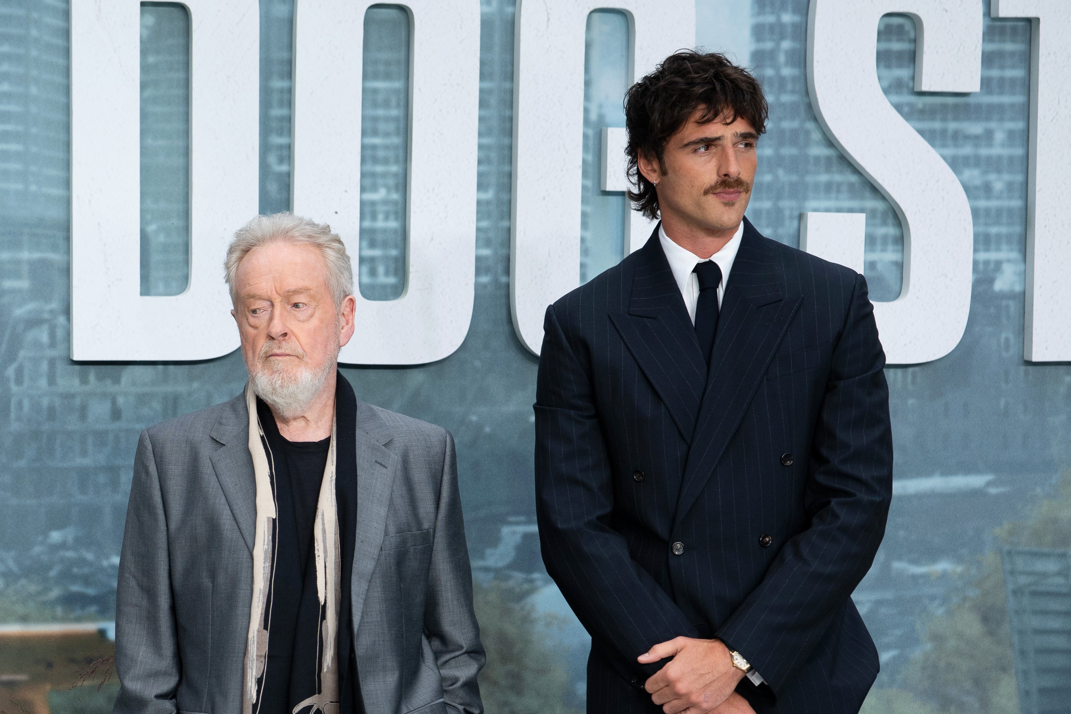 Ridley Scott and Jacob Elordi at the premiere of 'The Dog Stars' (Getty)