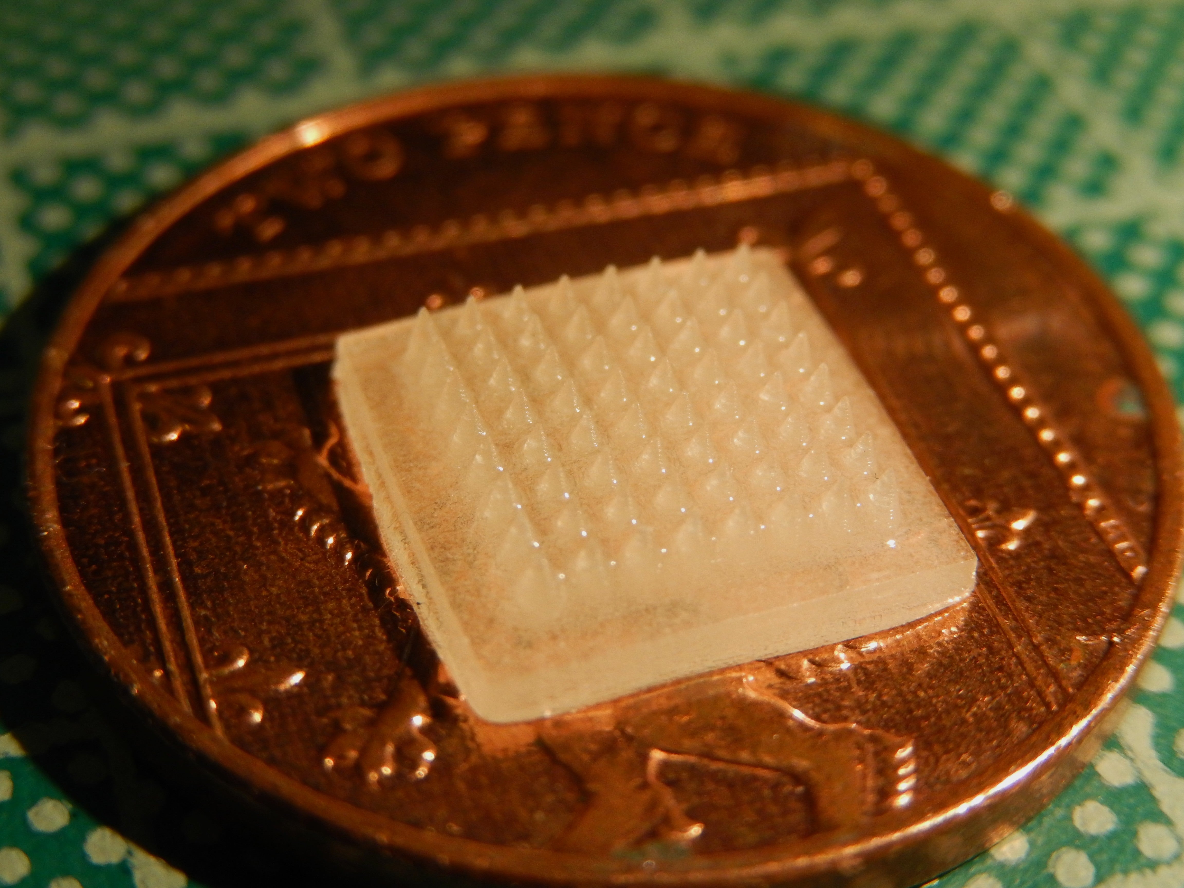 The patch is smaller than a penny (QUB/PA)