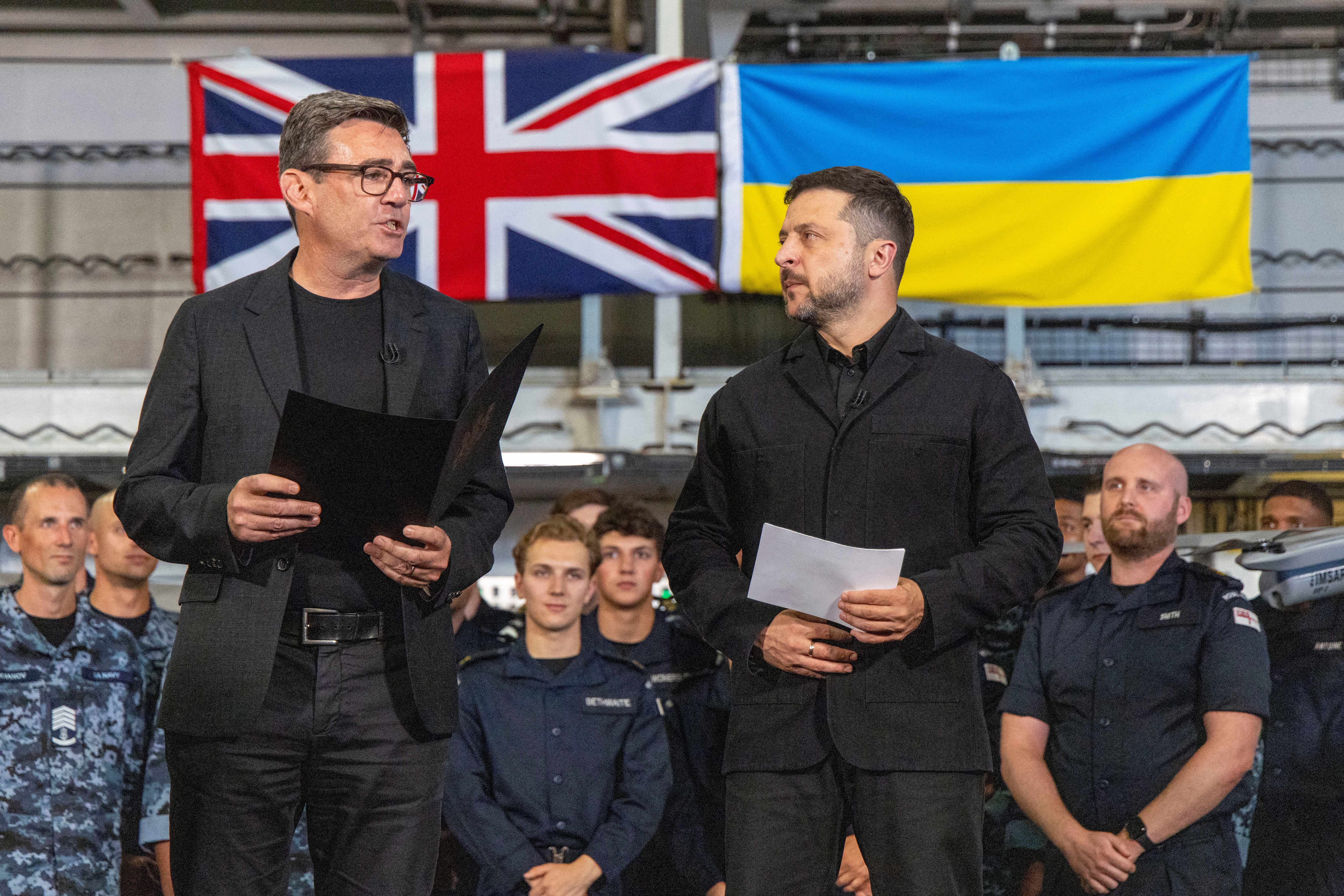 Burnham welcomed President Volodymyr Zelensky to the UK during his first weeks in office.
