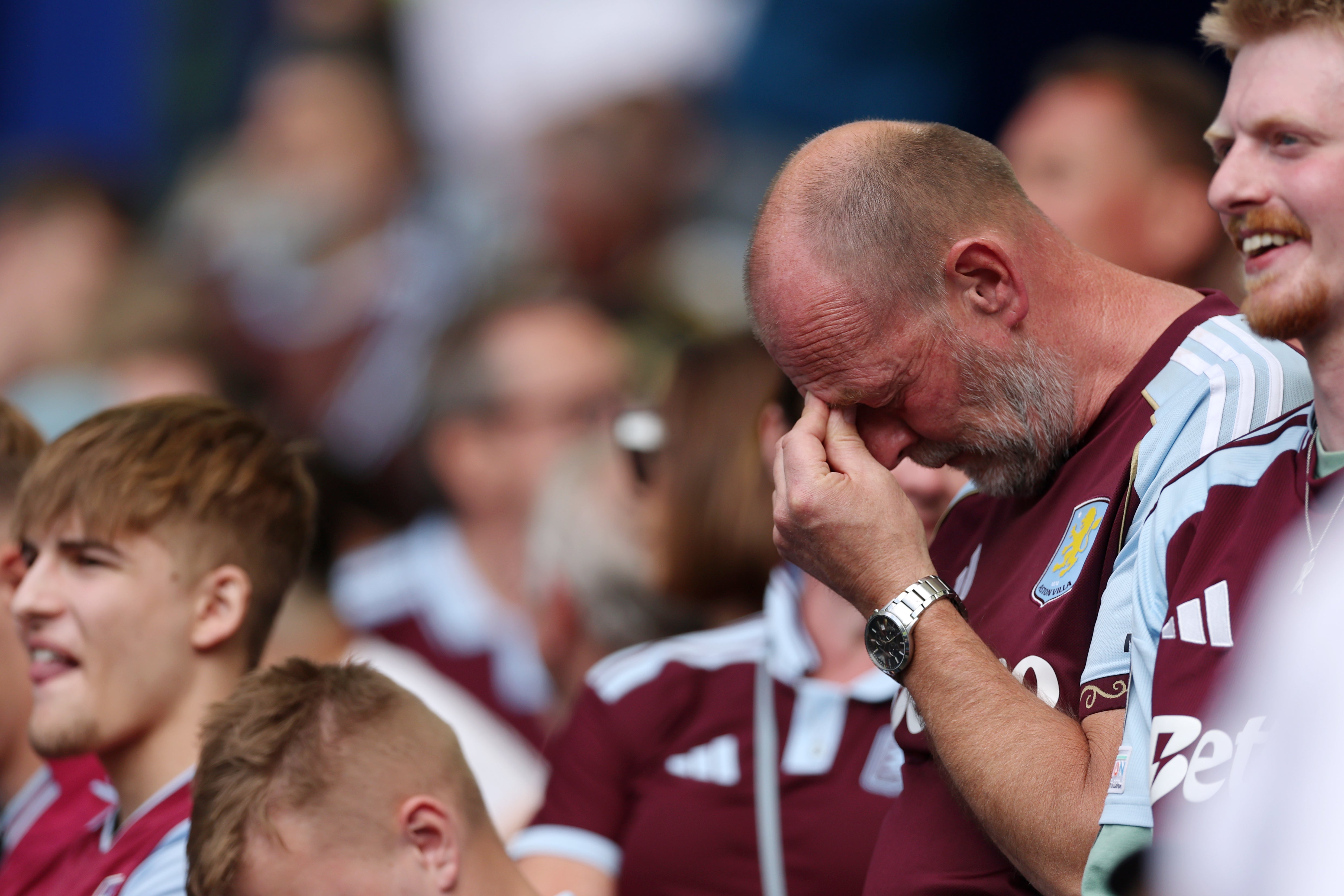 Villa fans saw their team fall apart in the first half