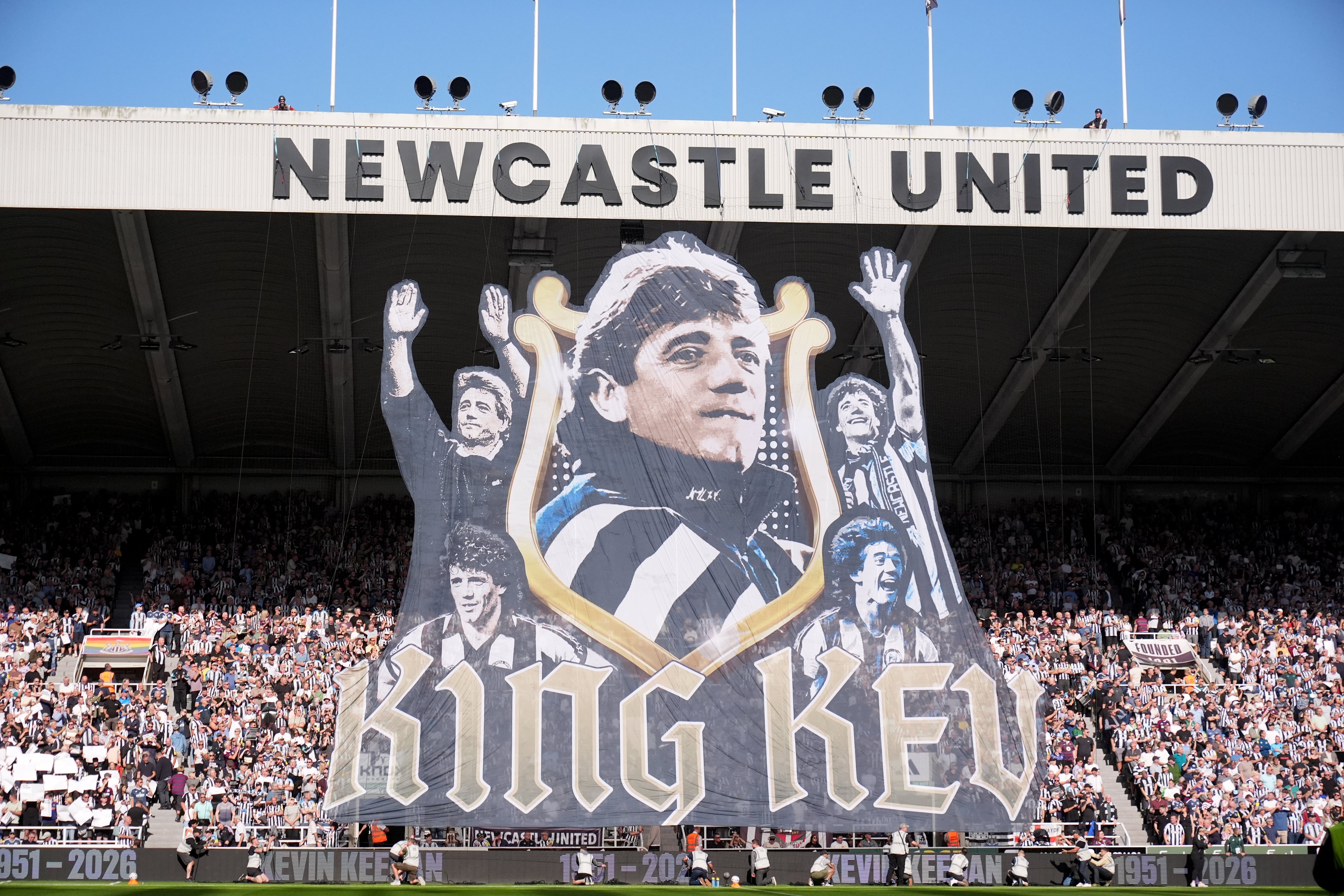 A tifo of 'King Kev' was displayed before kick-off