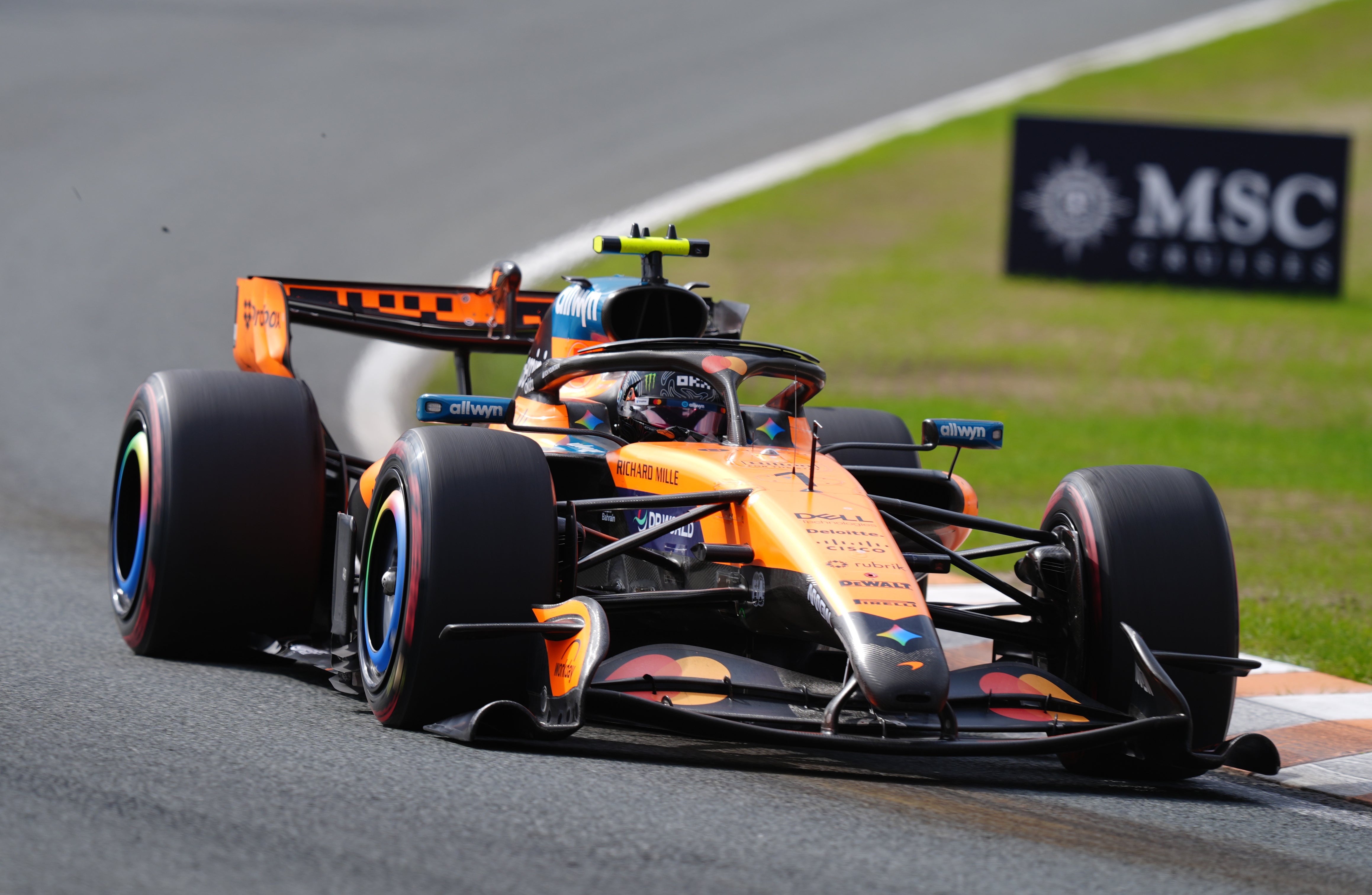 Norris won from pole after an action-packed grand prix