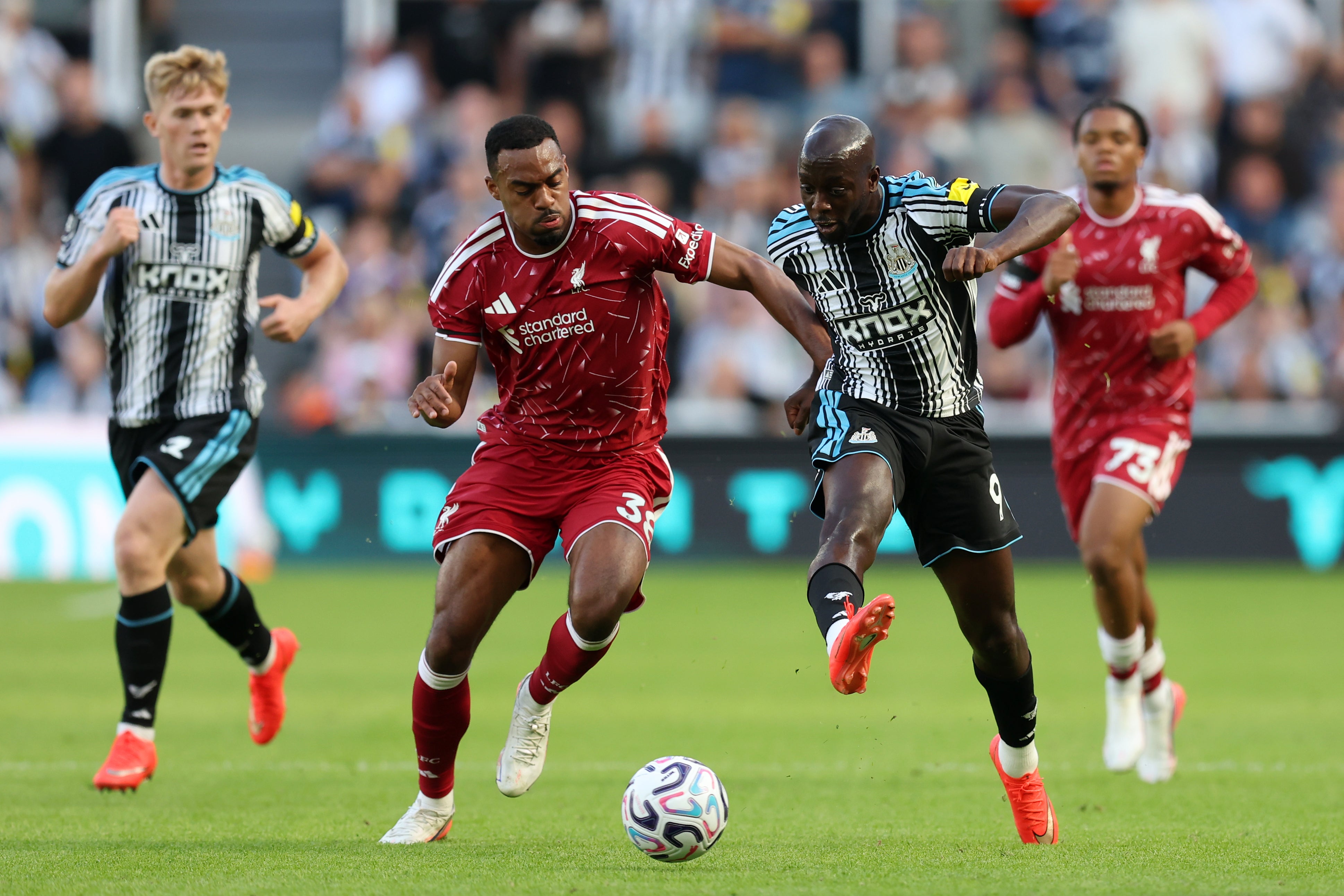 Gravenberch contributed to both Newcastle’s goals on Sunday