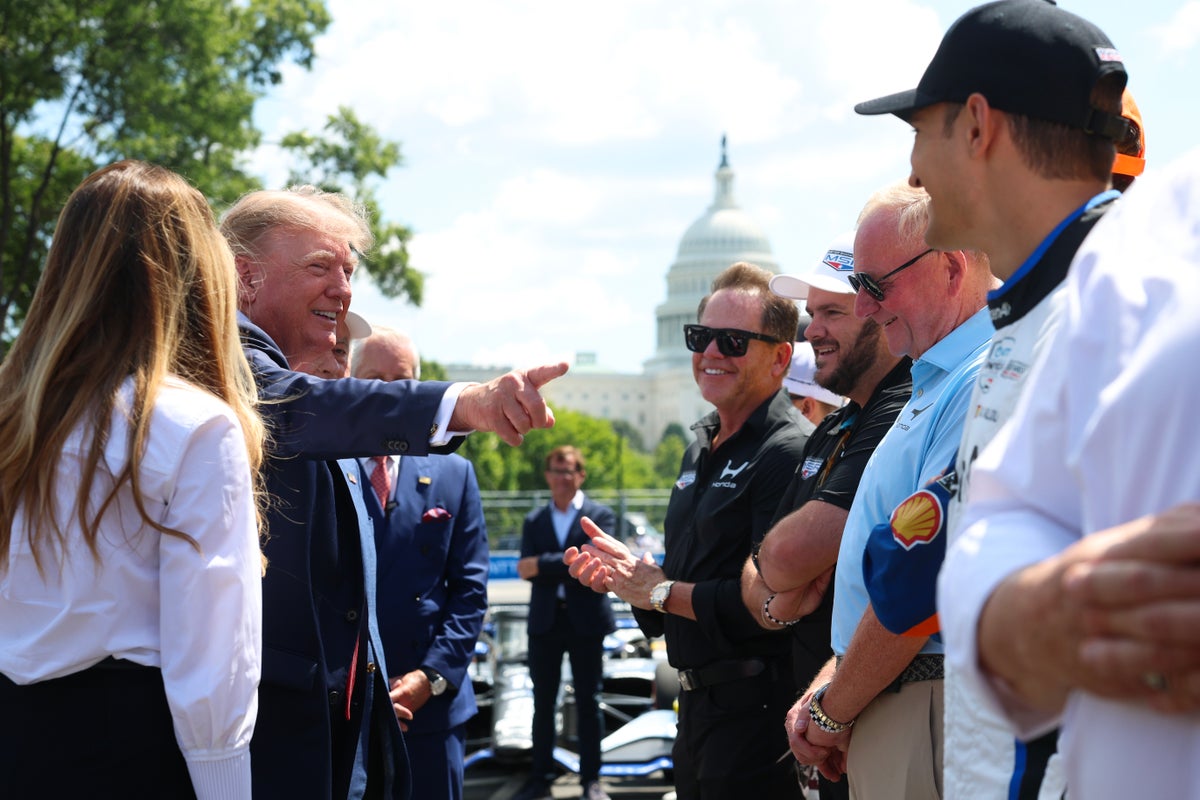 Freedom 250 Grand Prix Live: And they’re off! Trump waves the green flag to start IndyCar race around DC during rare outing with Melania