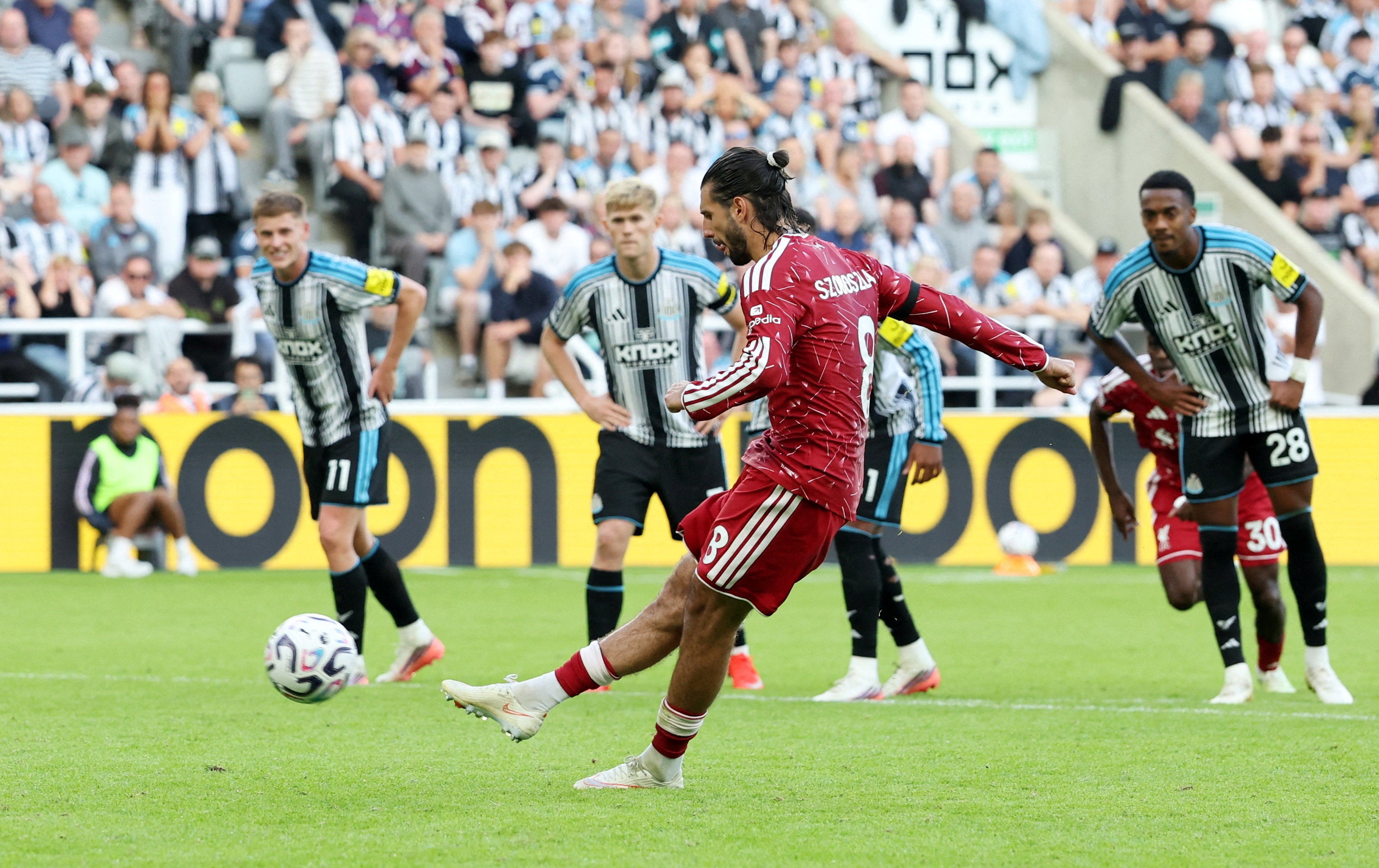 Dominik Szoboszlai scored the penalty to earn Liverpool a draw