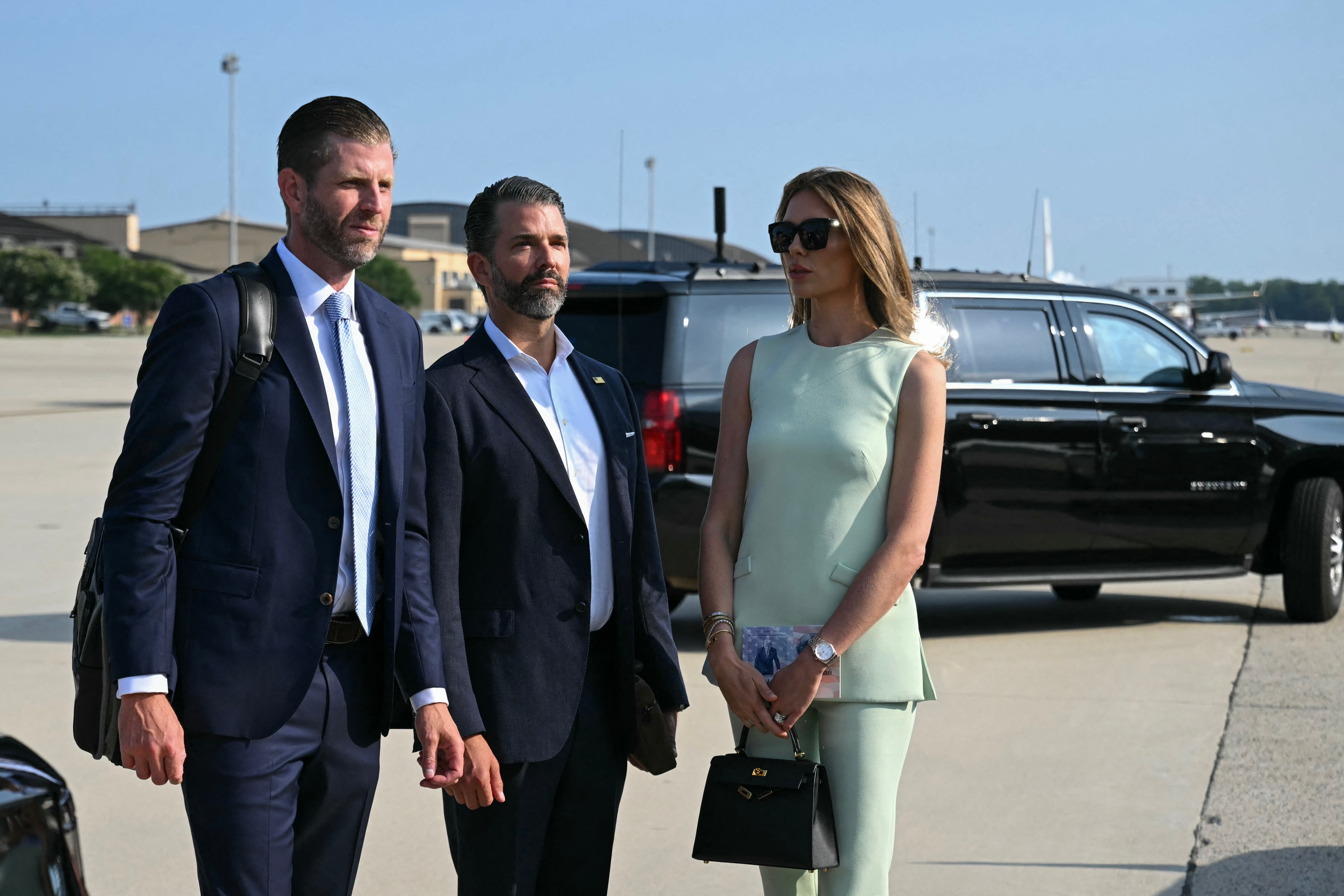 Eric and Donald Trump Jr. have largely taken over their father's financial interests since he returned to political life